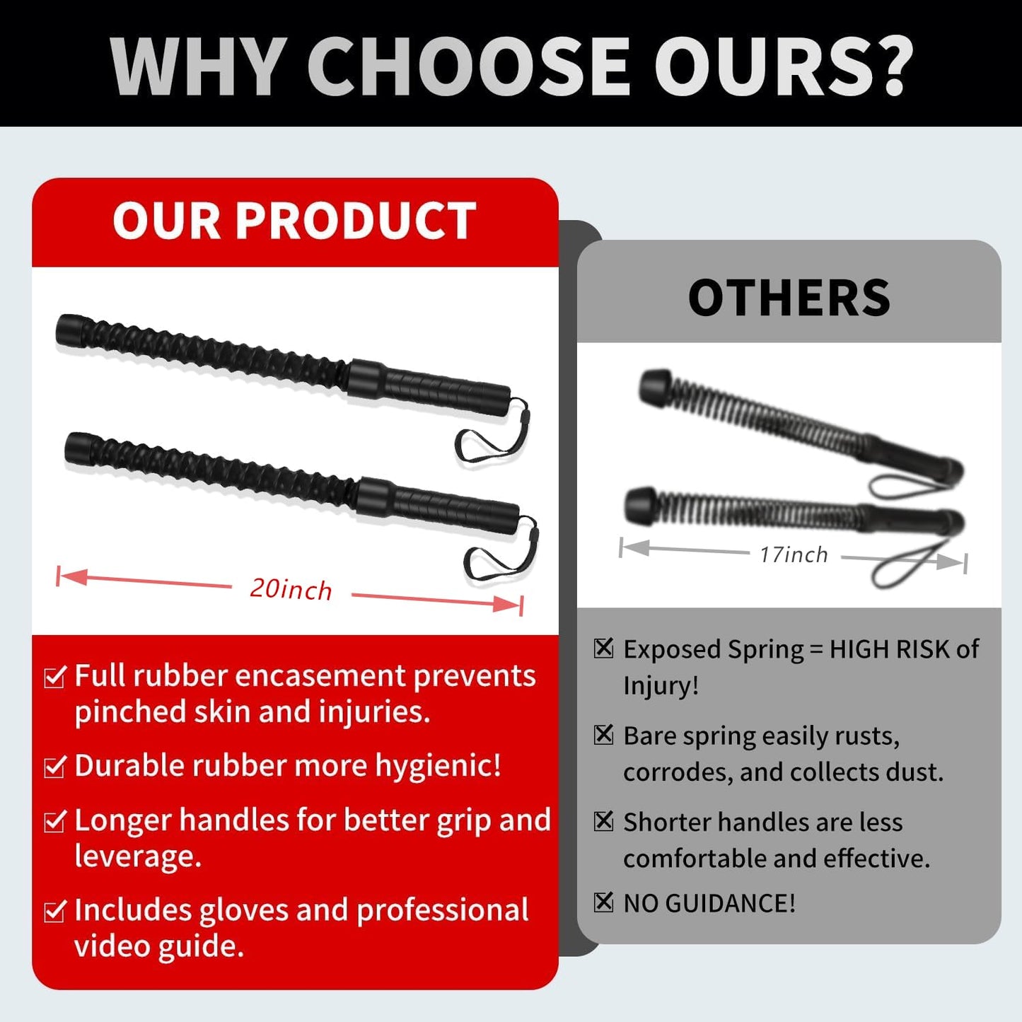 Weighted Ropeless Battle Ropes, Heavy Duty Portable Cordless Battle Ropess for HIIT Workouts, Cardio & Muscle Training, Low-Impact Cardio Training for Men & Women with Non-Slip Gloves