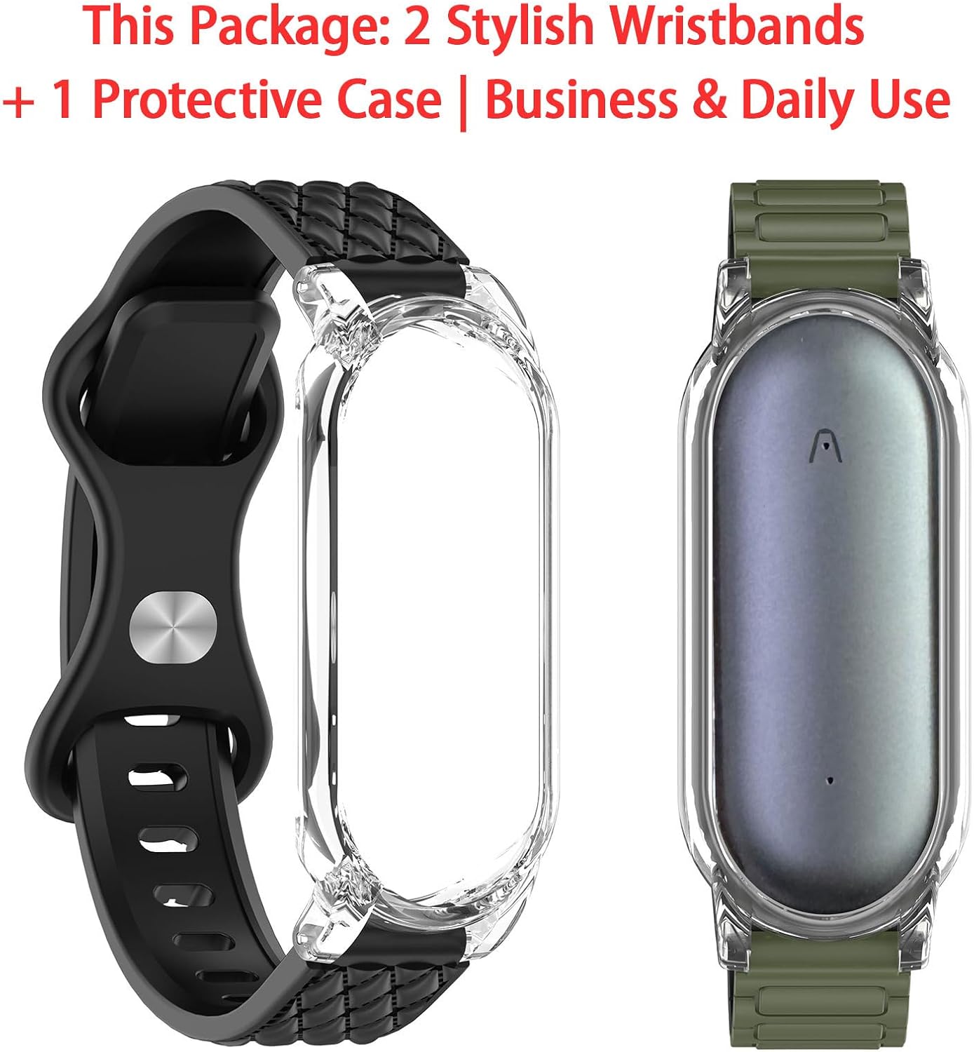 ZephyrBloom 2 2Pack Compatible with Plaud NotePin/NotePin S AI Voice Recorder, Magnetic & Pin Buckle Silicone Wristband