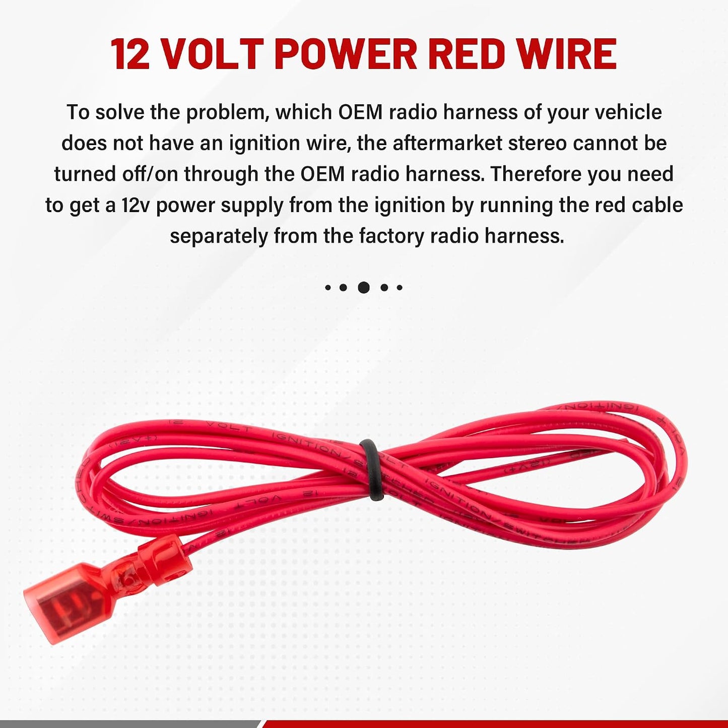 2007-2011 RED WOLF Radio Wiring Harness Compatible with Dodge Chrysler Jeep Install Car Stereo CD Player Receiver