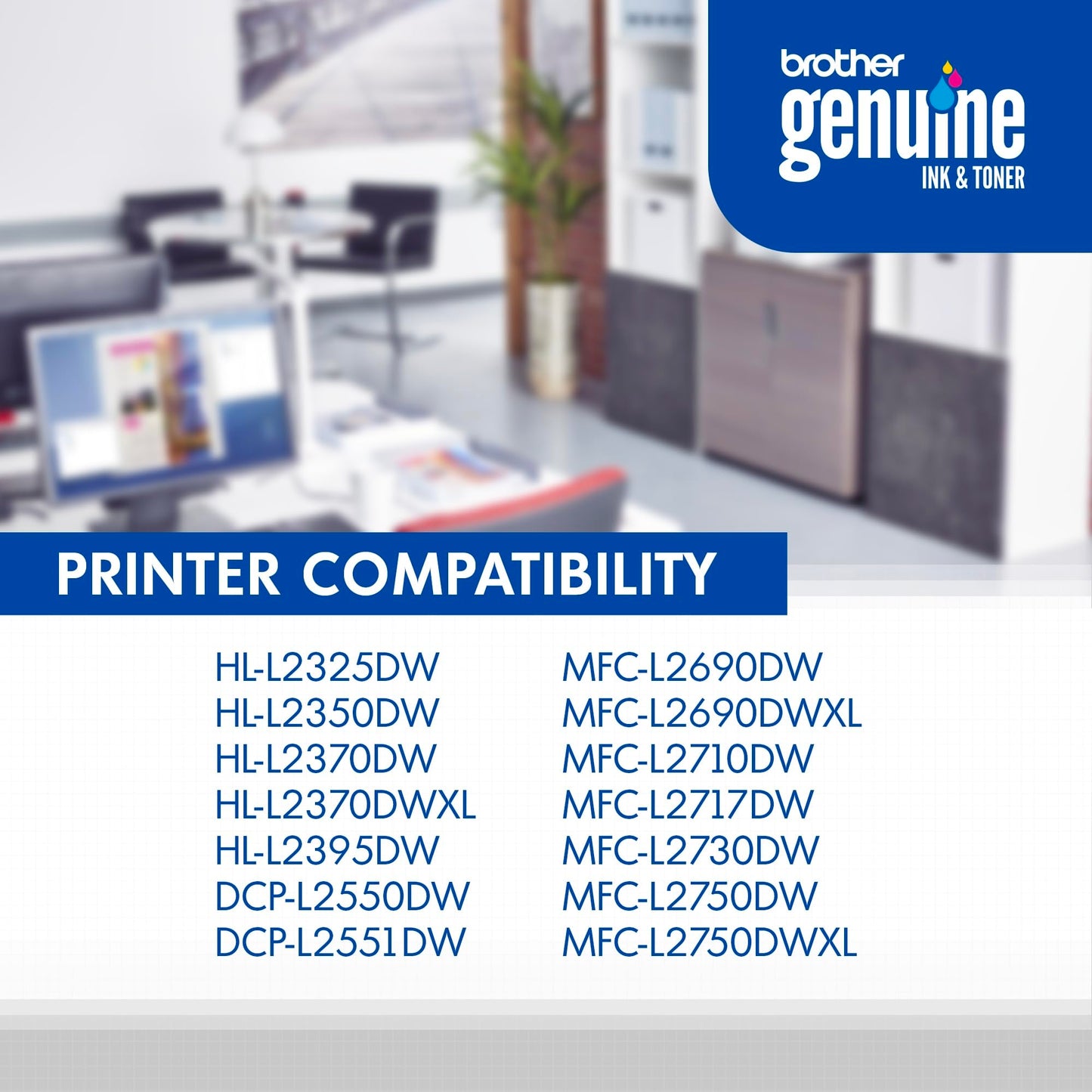 Brother Genuine High-Yield Black Toner Cartridge Twin Pack TN760 2Pk, TN7602PK,2 Pack