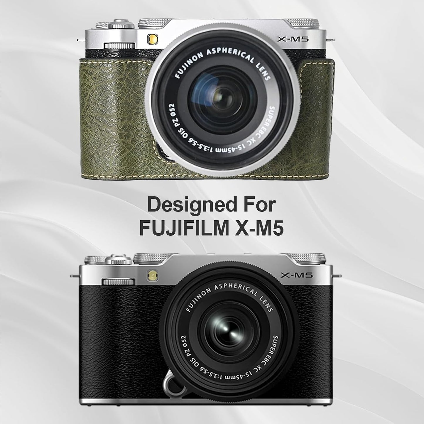 XM5 X-M5 XM5 VOVMOEYA Protective Camera Case for Fujifilm Mirrorless Camera,Fuji Camera Case Fuji Half Case With Front