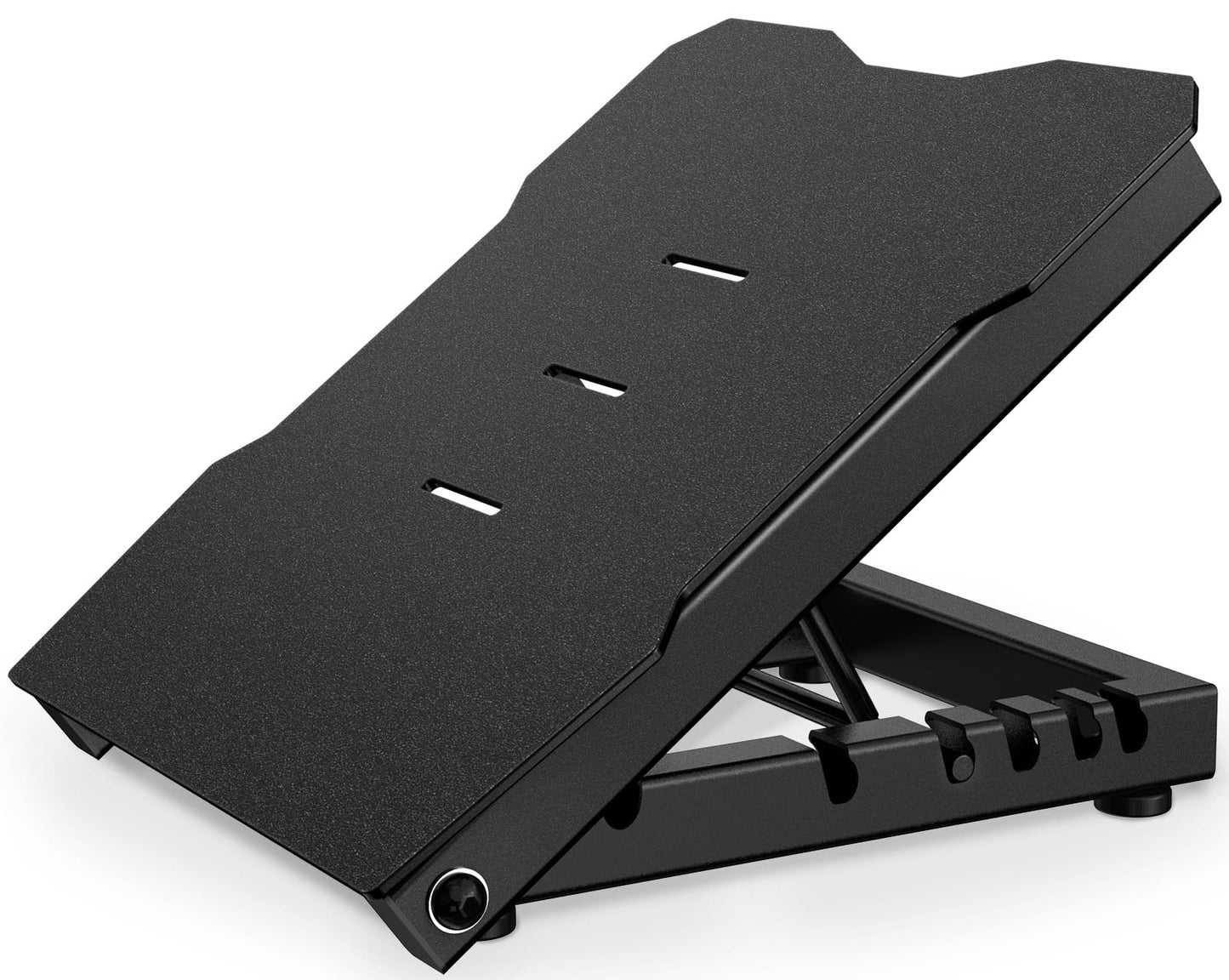 YONKFUL Steel Slant Board Calf Stretcher, 600 Lbs Weight Capacity 5-Level Adjustable Incline Board Squat Wedge Achilles Ankle Stretcher Non-Slip Surface for Squat, Fitness, Physical Therapy, Black