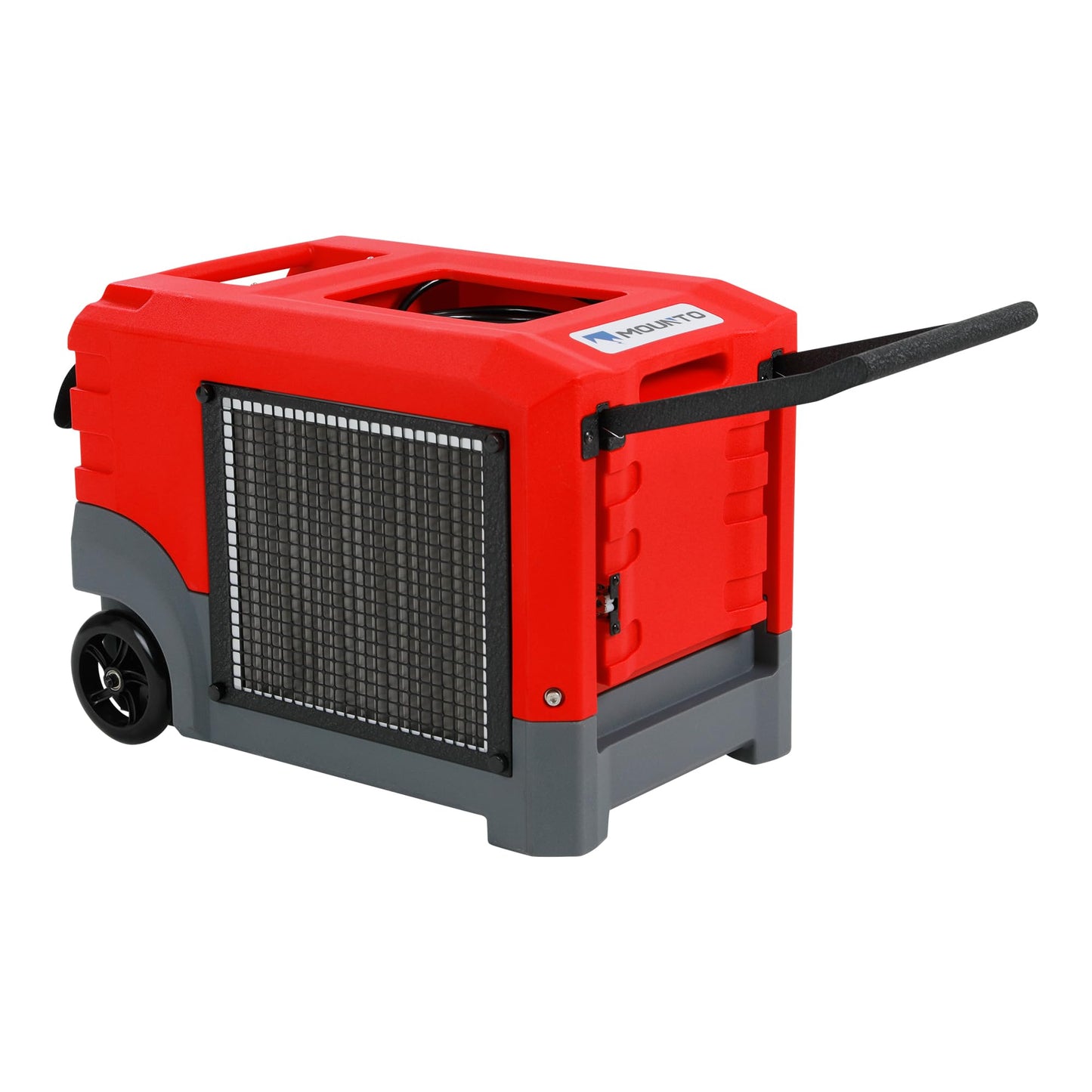 Mounto MOUNTO 268Pints LGR Commercial Compact Dehumidifier with Pump and Drain Hose, LGR Portable Dehumidifier with wheels for Home, Basements, Garages, and Job Sites (Red)
