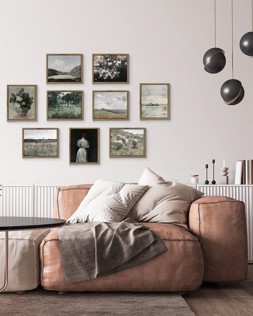 InSimSea Meadow Flowers Wall Art Print - Framed Canvas Decor for Home Office | 8x10in