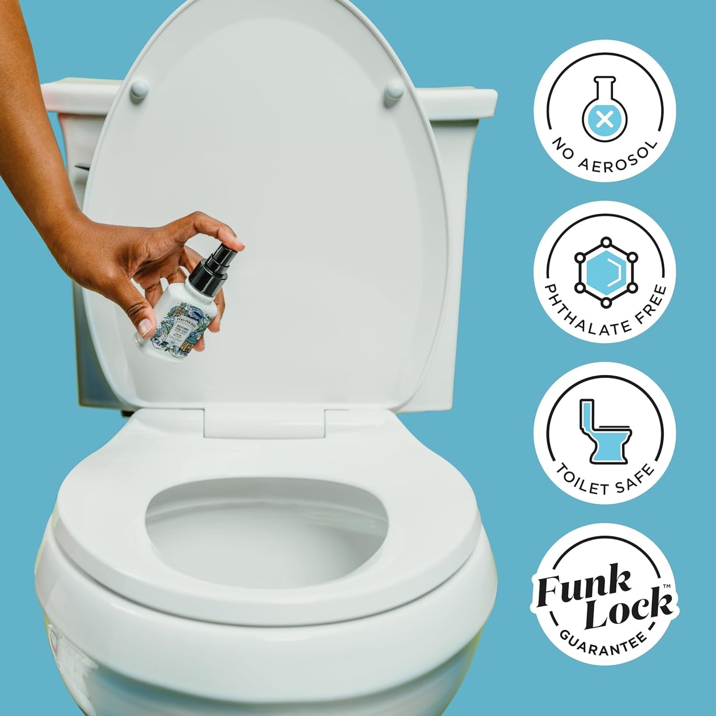 Poo-Pourri Toilet Spray - Fresh Sea Salt Scent | Plant-Based Odor Deodorizer, 4 Fl Oz, Up to 200 Uses
