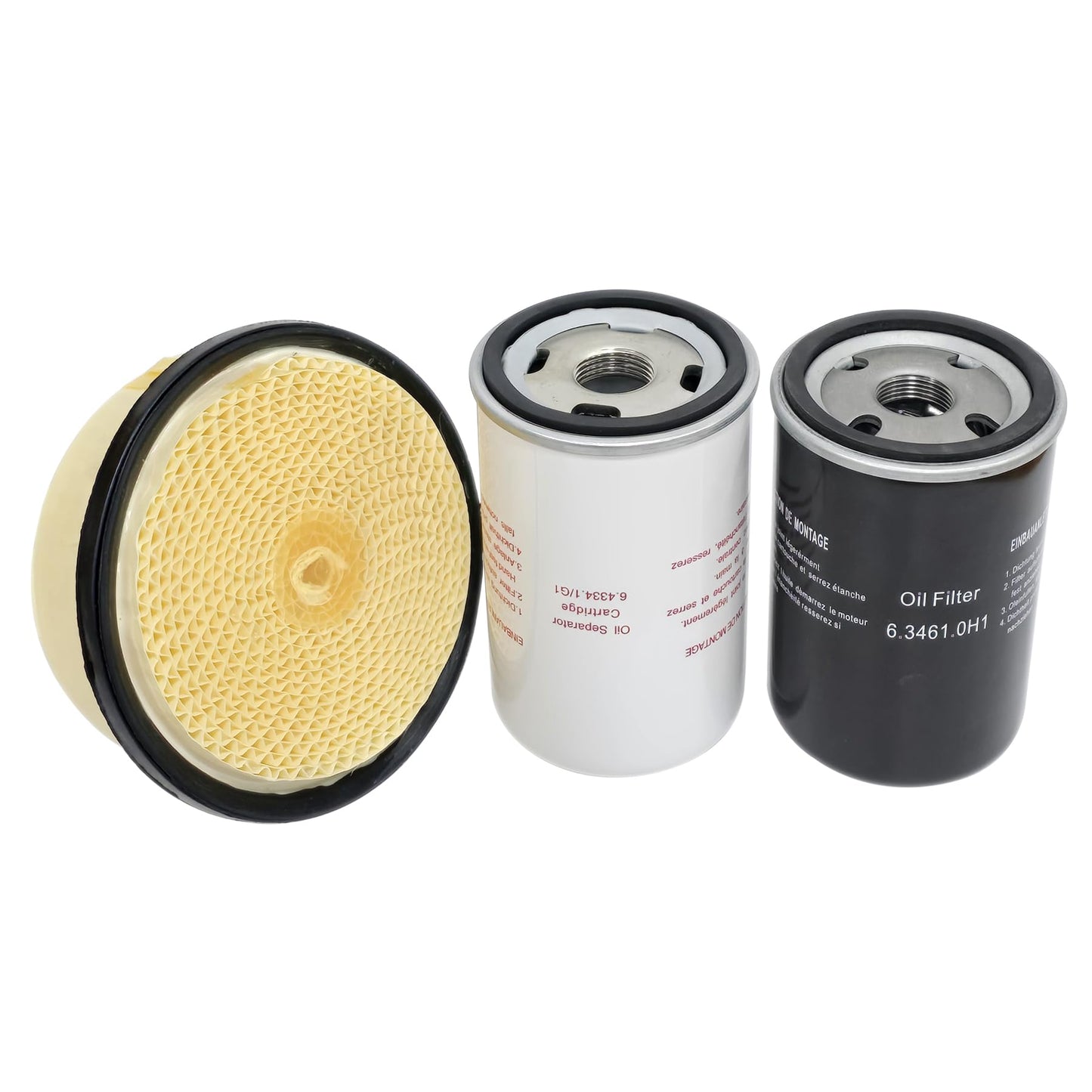 Filter Kit 6.4334.1 Oil Separator 6.3461.0 Oil Filter 6.4212.0 Air Filter Compatible with KAESER SX3/4/6/8 Screw Air Compressor Replacement Parts