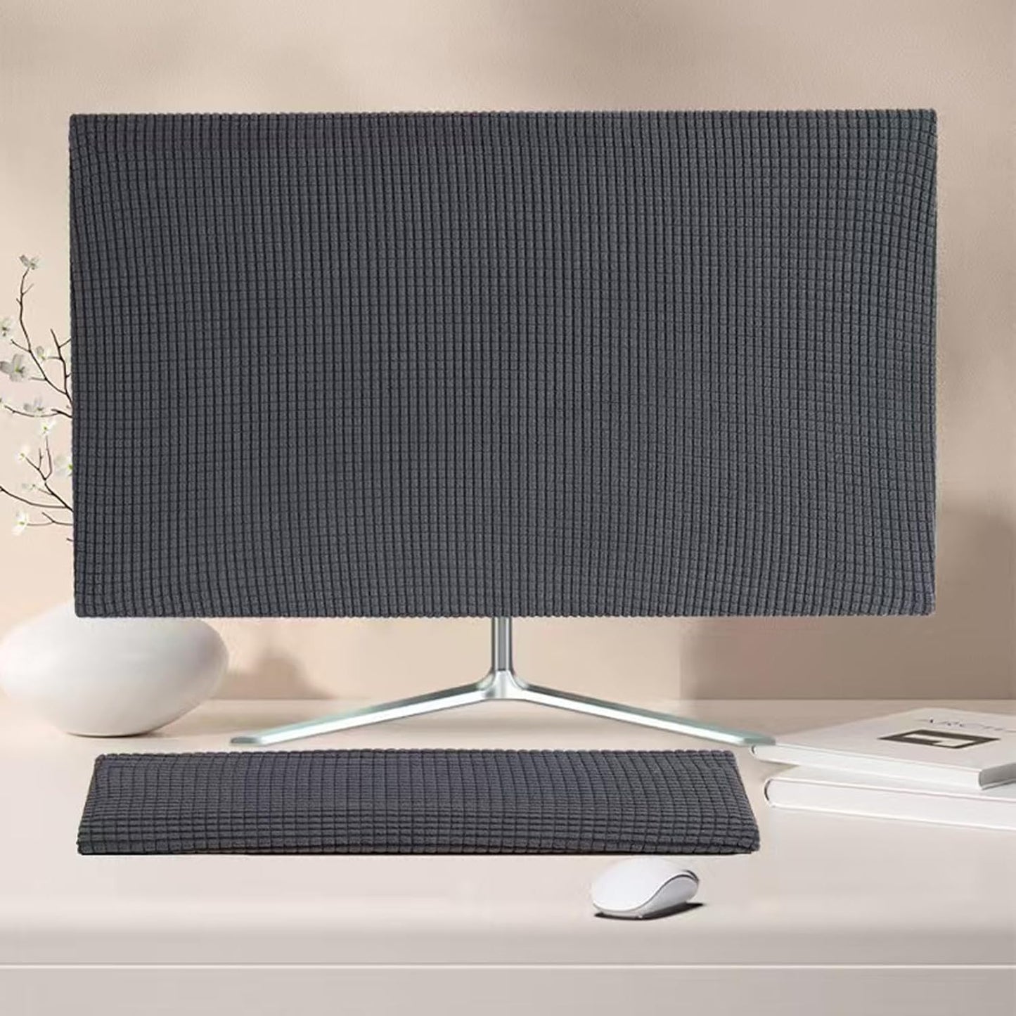 23-26inch) Monitor Dust Cover Keyboard Covers Case Anti-Static Dustproof Protective Cover for LCD/LED/HD Panel Case