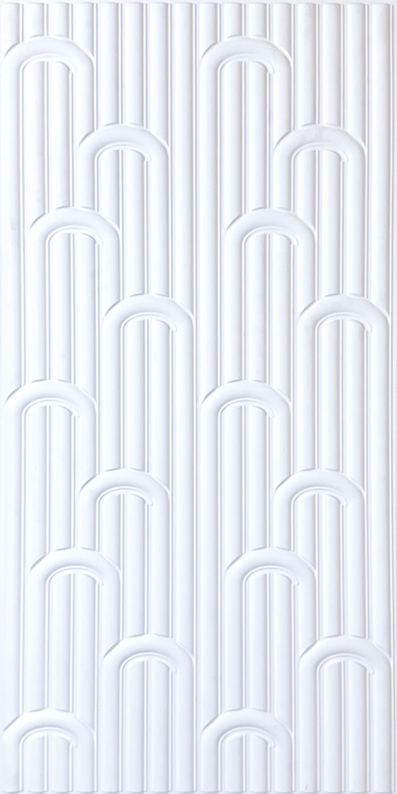 Dundee Deco 3D Peel and Stick Wall Panels - Soft-Touch Matte Finish, 1.6 ft X 3.4 ft, Thick Self-Adhesive Panels for Home & Commercial Interiors - White - Set of 10, Covers 55 sq ft