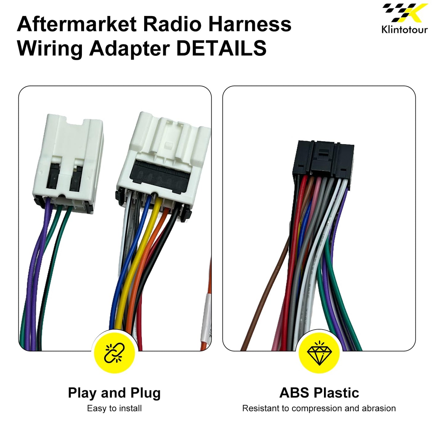 1995-2013/Infiniti 1997-2012, 16Pin 350Z FX35 G35 Aftermarket Radio Wiring Adapter Compatible with Nissan Android Car