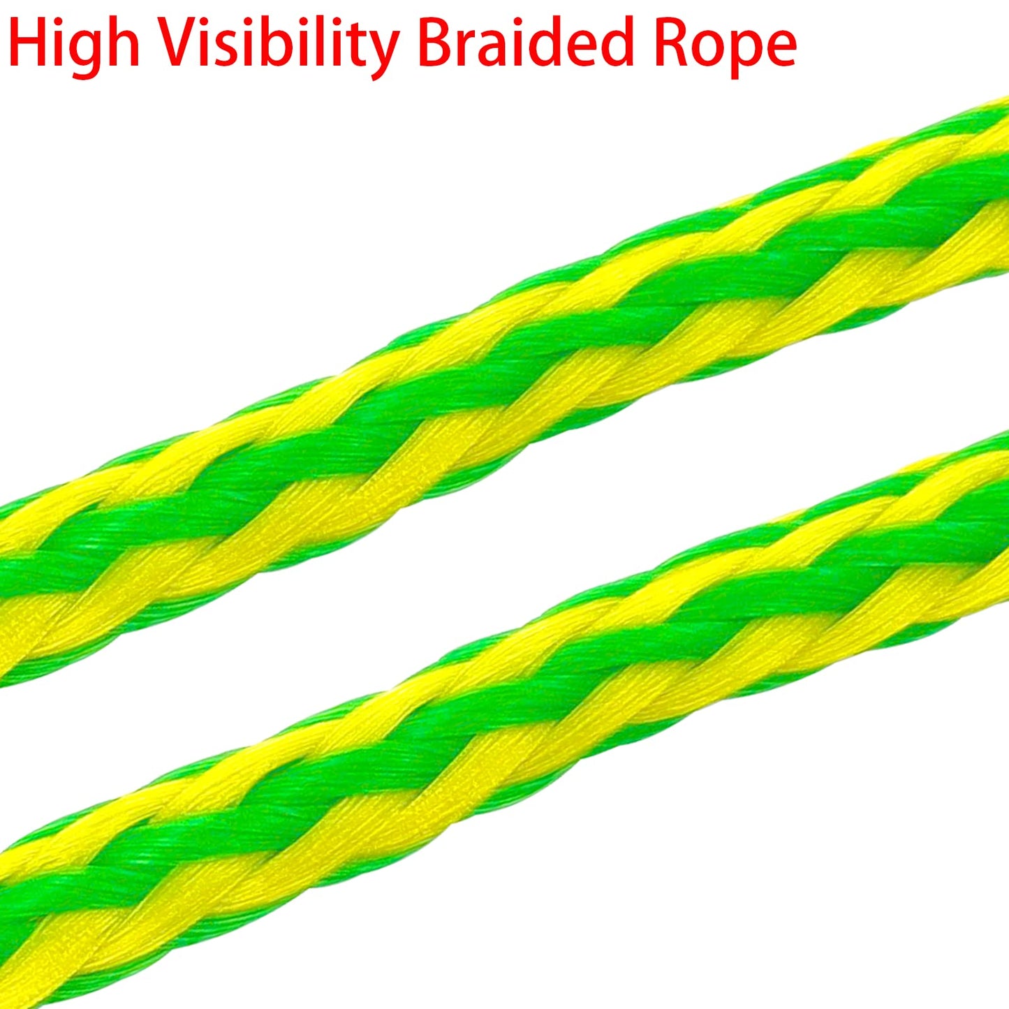 ISURE MARINE Kayak Tow Rope with Clip Dock Lines Heavy Duty Braided Line Ideal for Jet ski,watercraft Boat, Kayaking, Marine Sets of Two Ropes 1/2 Inch Diameter x 7ft Lengths Green
