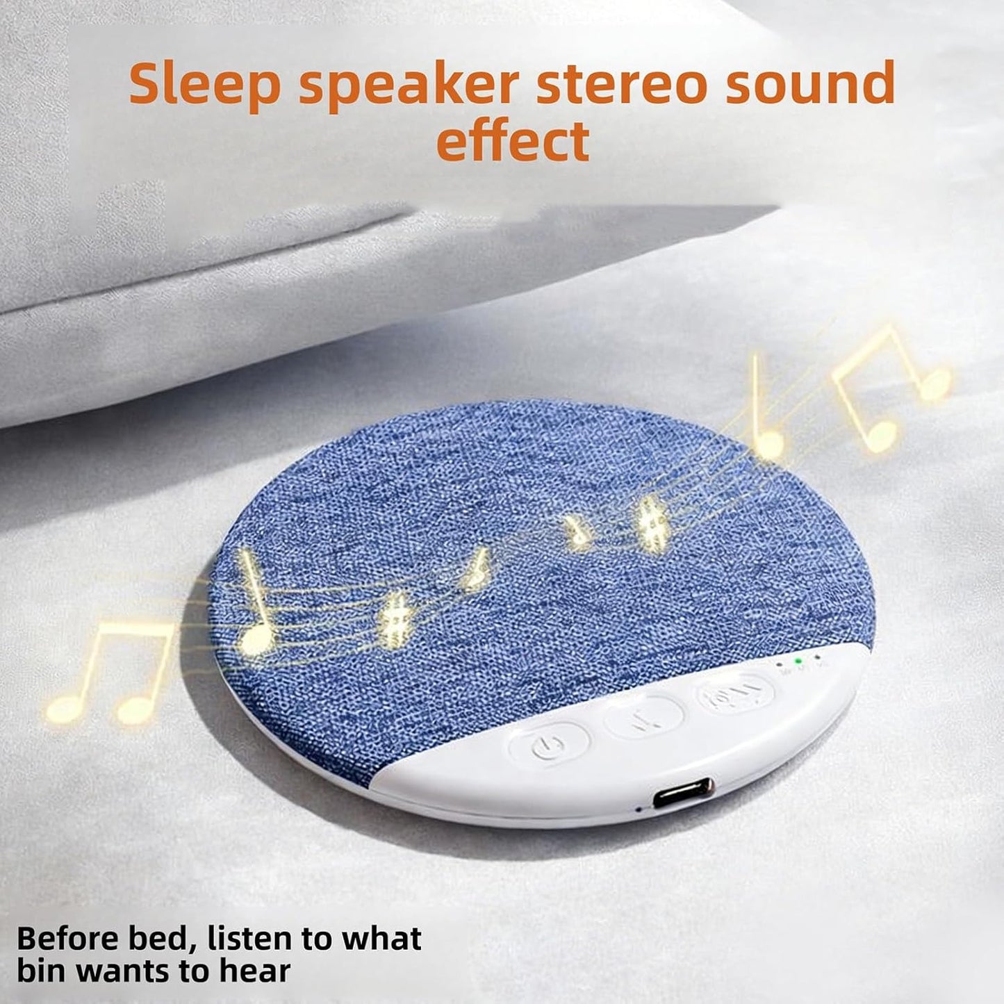 40mm 5.4, Yoidesu Bluetooth Sleep Pillow Speaker, Professional Sound Tuning with Drivers and Bluetooth with Built