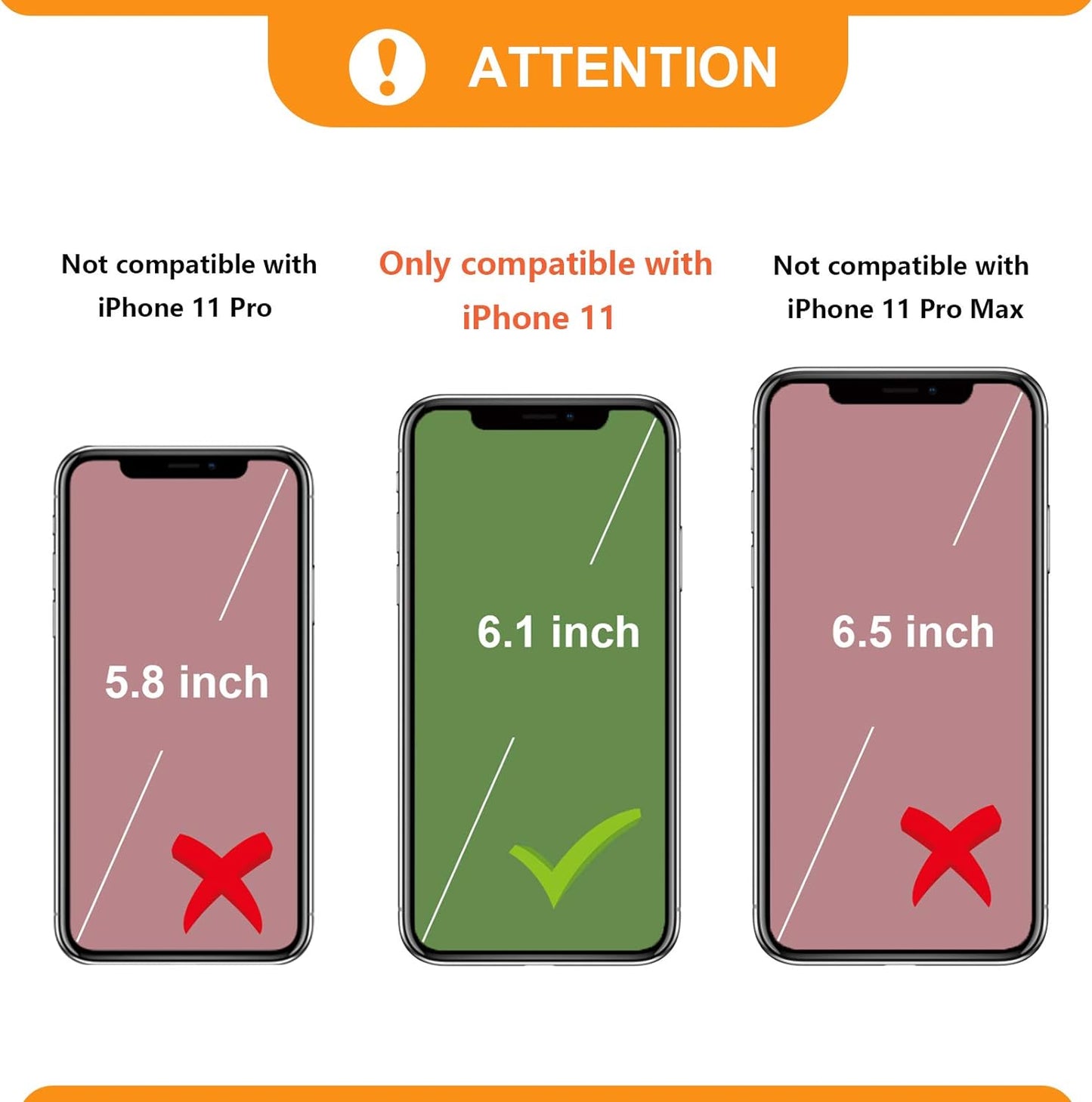Bocasal 11, 6.1 Inch Crossbody Wallet Case for iPhone RFID Blocking Leather Purse Case with Card Holder, Protective