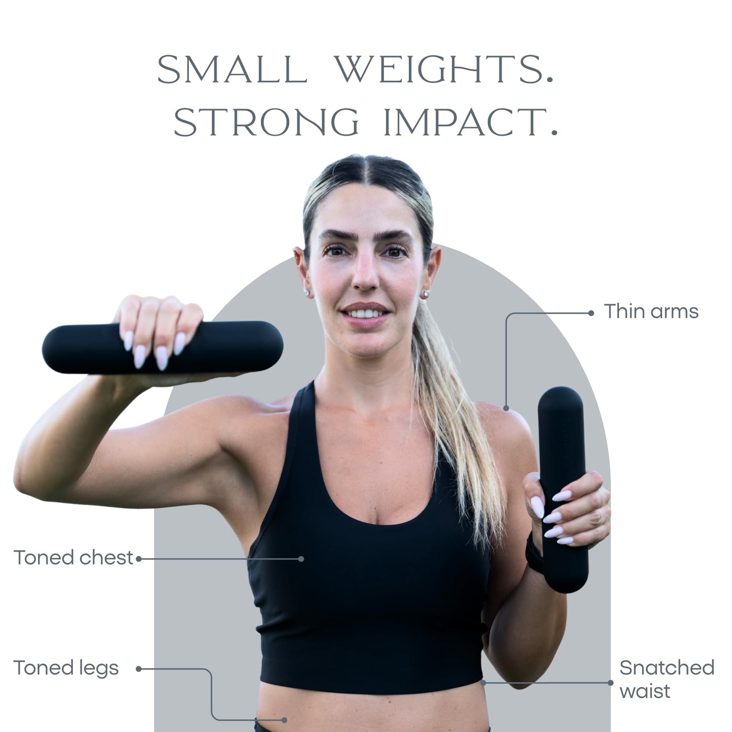 FFLLOOWW 4.4 lb Dumbbells for Training, Exercise & Home Workouts – Yoga, Pilates, Sculpting, Toning & Strength (Set of 2)