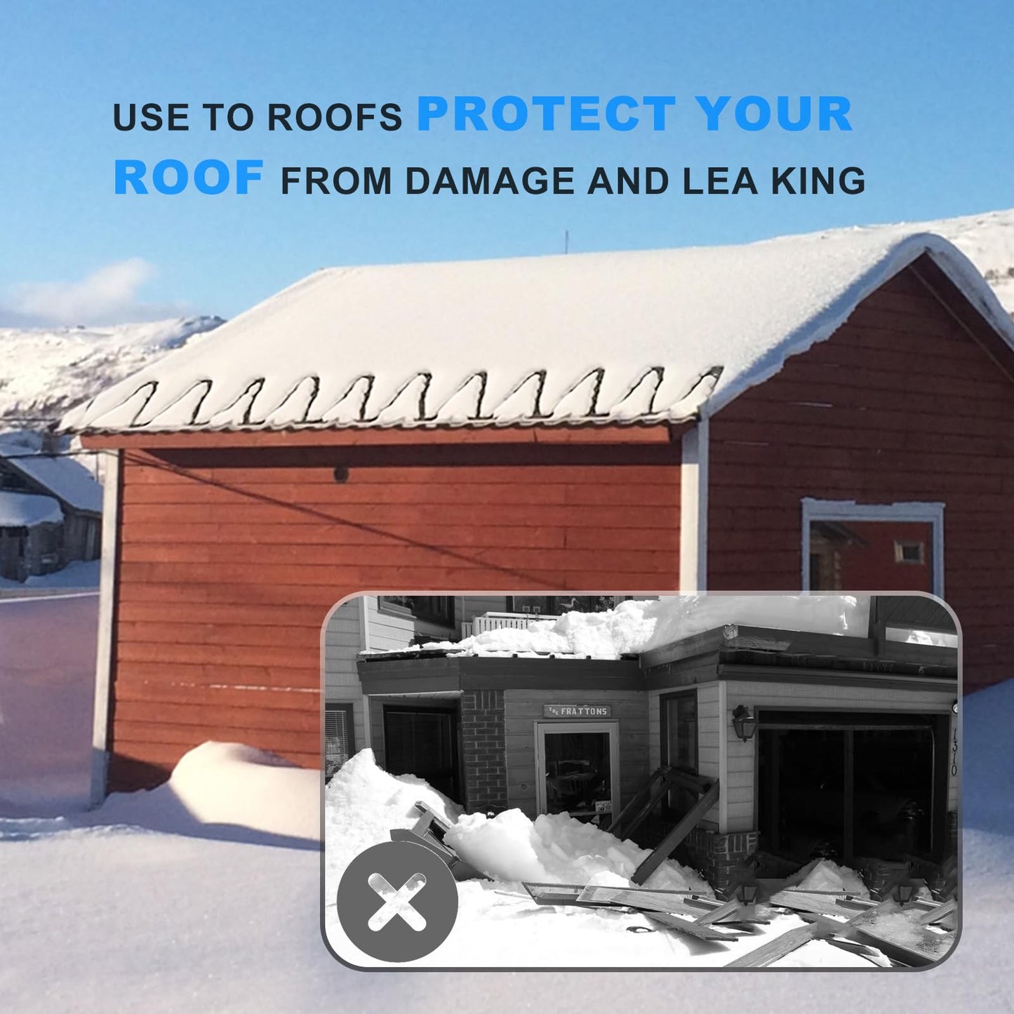 HEATIT 8PLSR Intelligent Commercial and Industrial Grade Self-Regulating Heat Cable, Frost Protection for Water Pipes and Snow Melting on Roofs,120 Ft Cable, 120V, 8 Watts/Ft