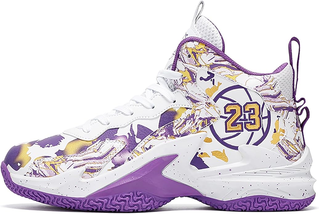 Boys Basketball Shoes Breathable Indoor Athletic Shoes Youth Outdoor Fashion Sneakers Comfortable Basketball Shoes for Girls