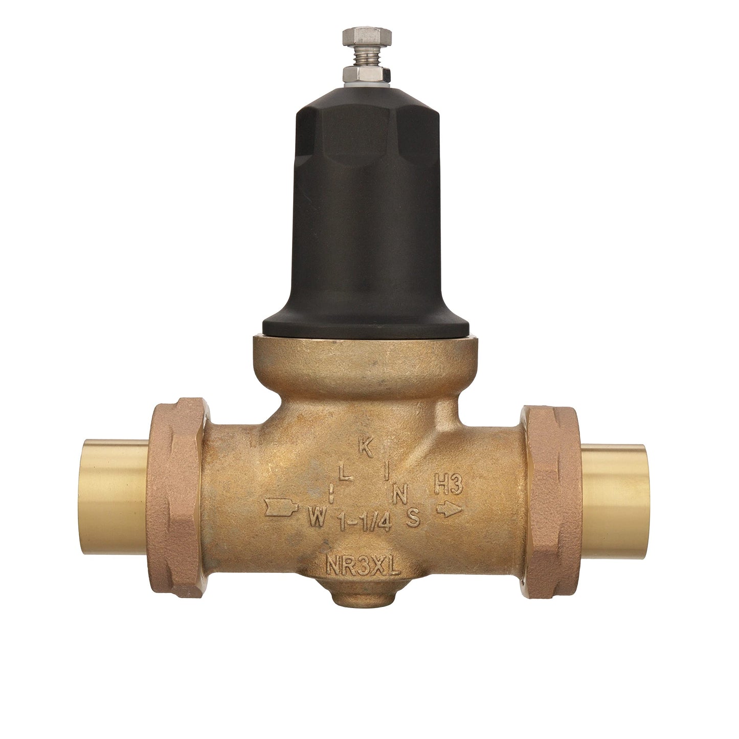 Zurn Wilkins 114-NR3XLDUC 1-1/4" NR3XL Pressure Reducing Valve with Double Union FNPT Copper Sweat Connection