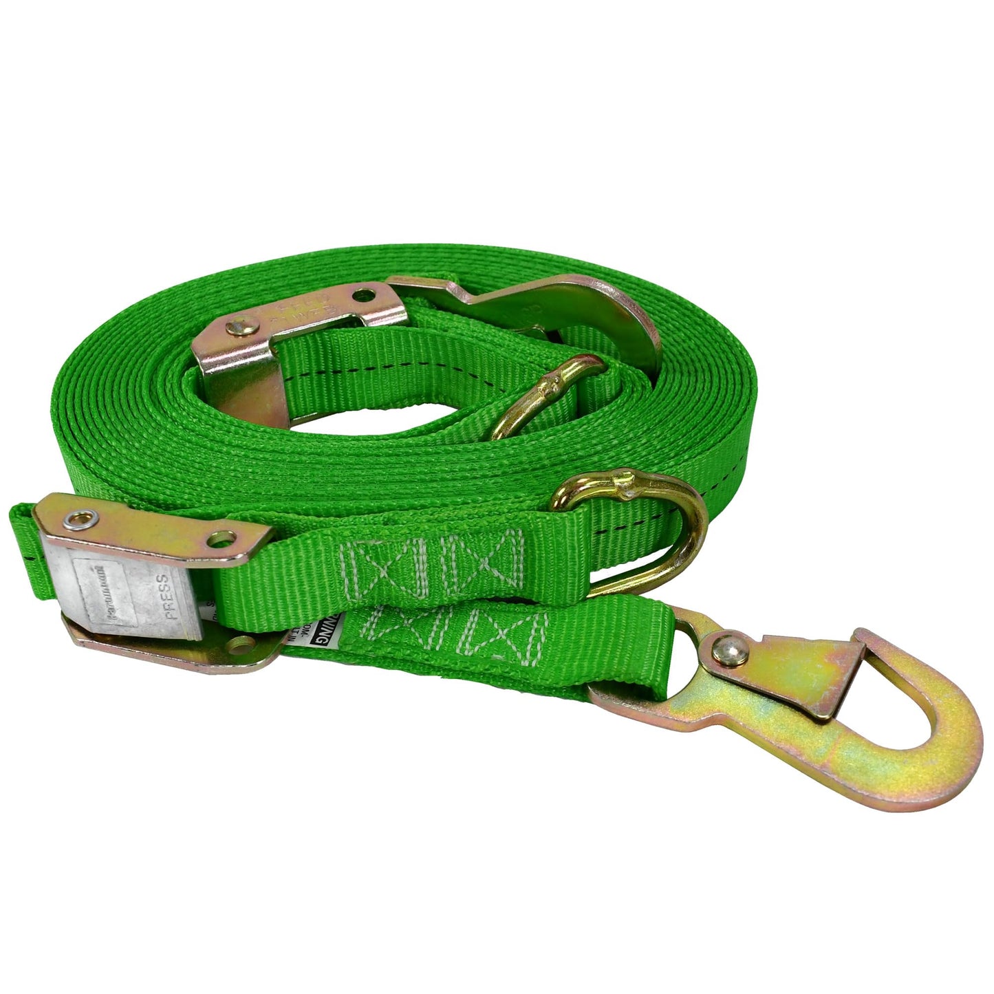 Jameson Ladder Strap Kit for Pole & Tree Climbing, Top & Bottom Ladder Stabilizer Straps, Adjustable Buckles, Heavy-Duty Polyester, 350 lb Rated Safety Tie-Down Set