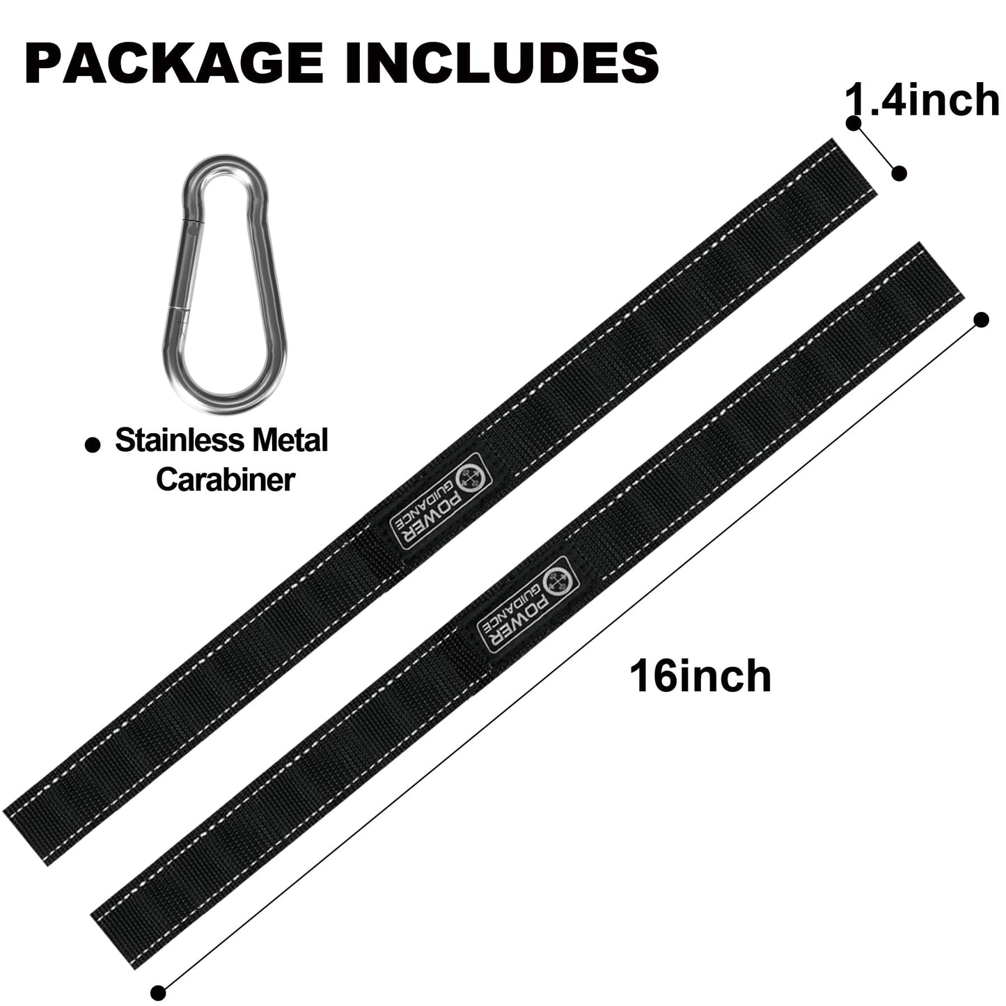 POWER GUIDANCE Battle Rope Anchor Strap Kit, Fit 1.5“/2" Battle Rope for Home Gym & Outdoor Workout