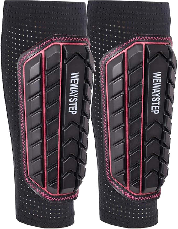 Shin Guards Soccer Kids Youth, Adult Shin Guards with Honeycomb Padding，Breathable & Anti-Slip Calf Compression Sleeves