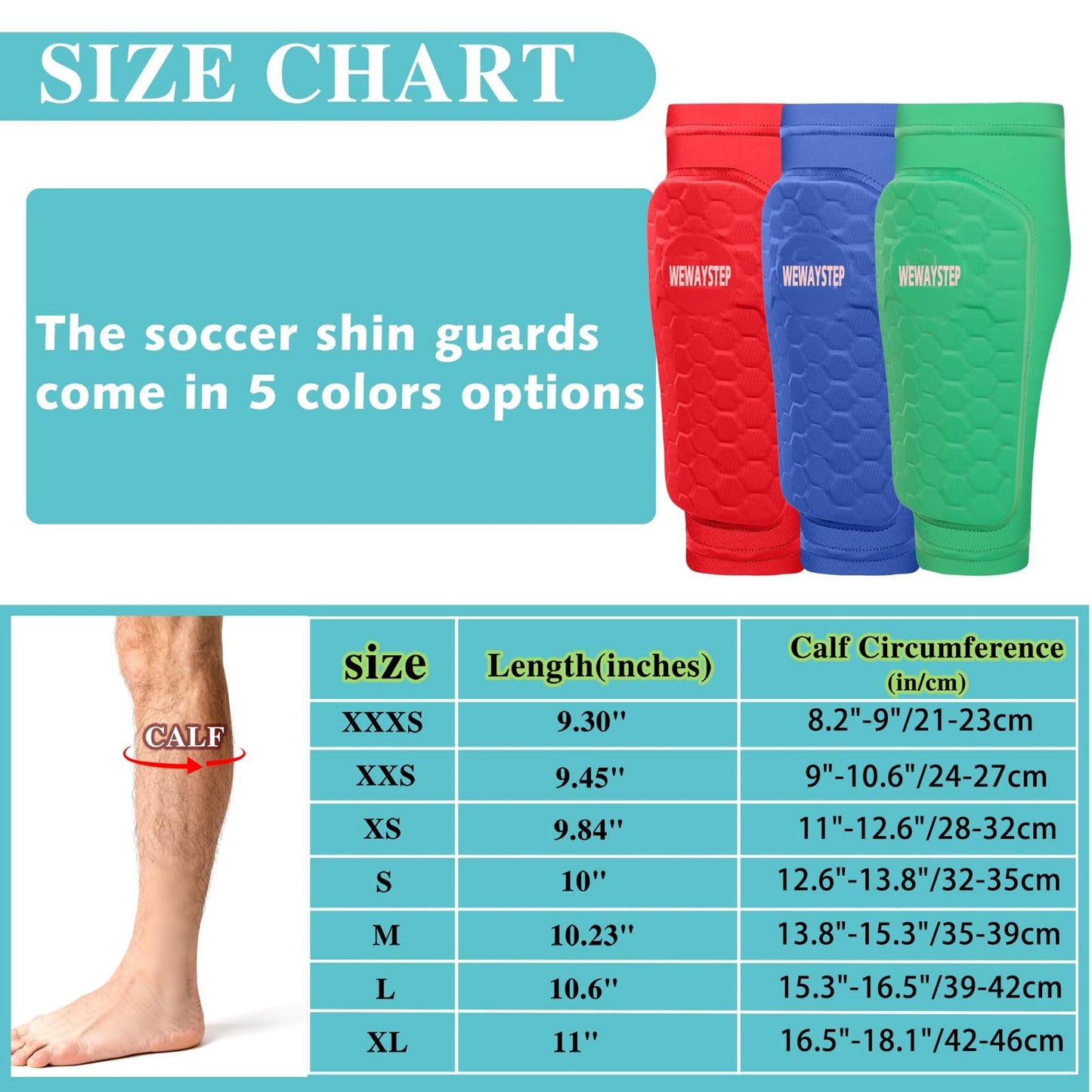 Soccer Shin Guards for Kids Youth Adult, Shin Defender Shin Guards with Honeycomb, Lightweight Shin Guard Sleeves, Shin Pads for Football Baseball Boxing MTB