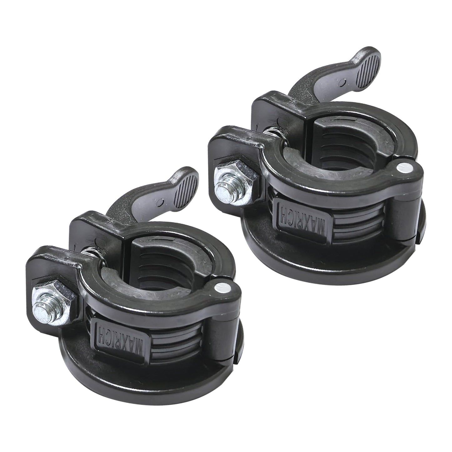 Barbell Clamp 1 inch Multiple Sizes & Adjustable Weight Clips for Barbell Quick Release Barbell Clips|Barbell Collar Bar Locks for Weight Lifting (Black)