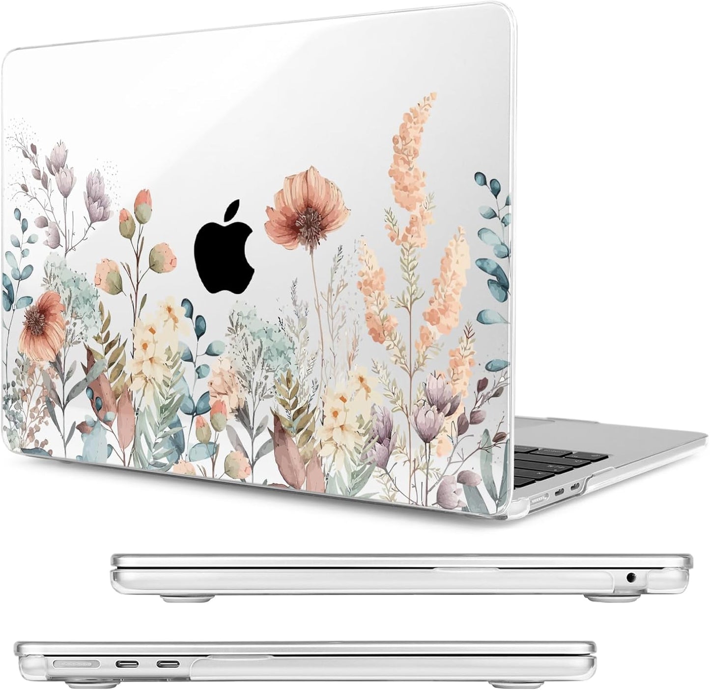 MecBevia 2026 M5 15 inch 2026 2025-2023 M5 A3448 M4 A3241 M3 A3114 M2 A2941, Compatible with MacBook Air Case, Keyboard