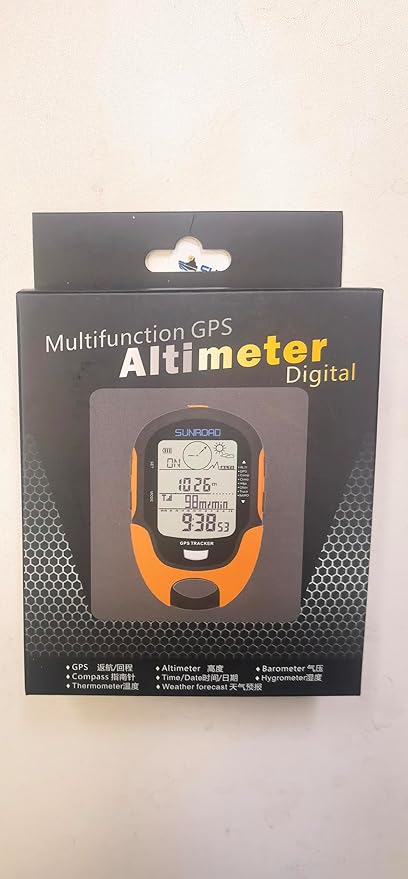 Digital Altimeter Portable Compass with Weather Forecast Multi Function Altimeter Barometer for Hiking, Camping, RVs and Outdoor Activities