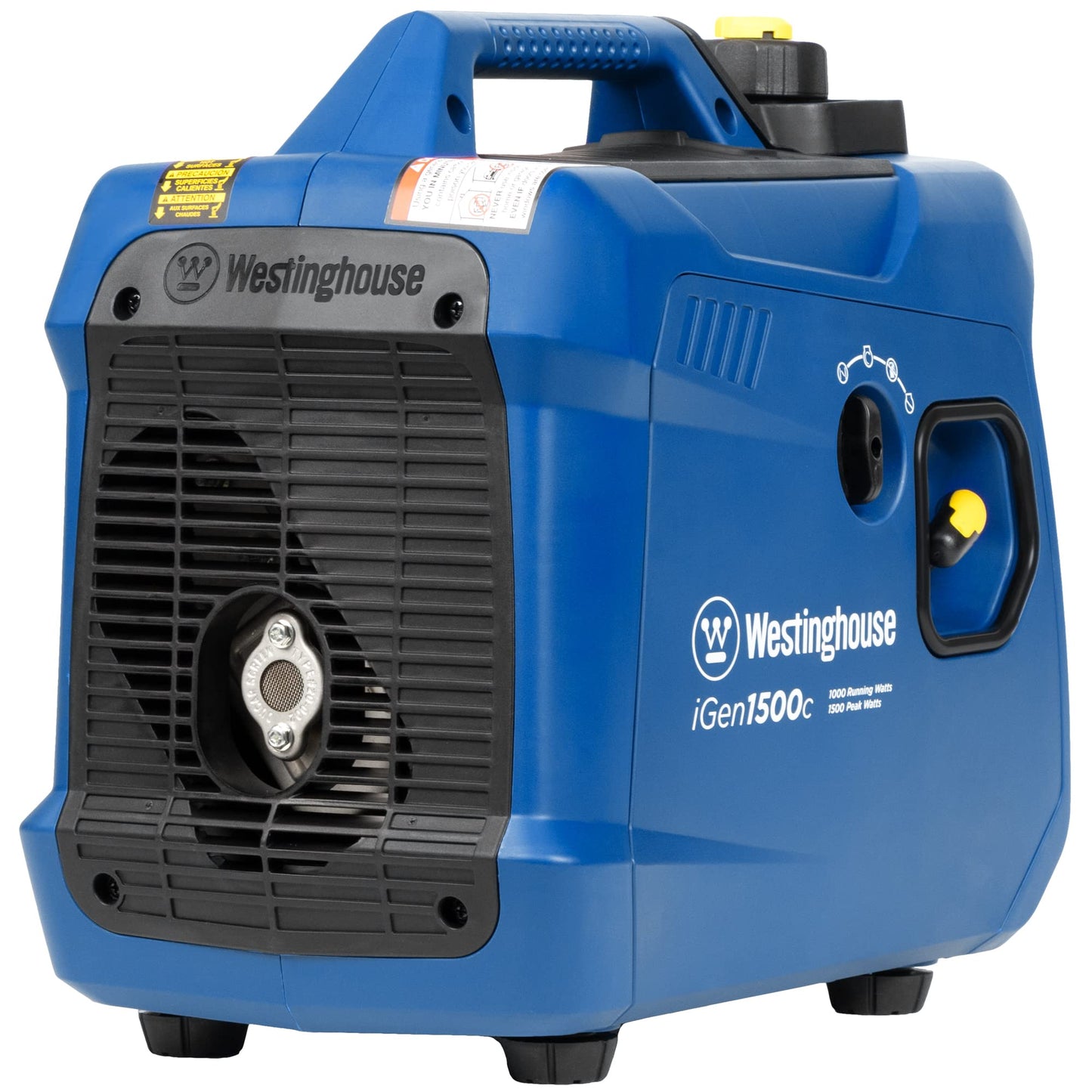 Westinghouse 1500 Peak Watt Super Quiet & Lightweight Portable Inverter Generator, Gas Powered, CO Sensor, Parallel Capable, Long Run Time,Blue