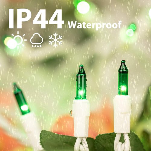 Minetom St. Patrick's Day Mini String Lights - 100 Count, 27 Feet Waterproof Green Fairy Lights for Indoor/Outdoor Decor