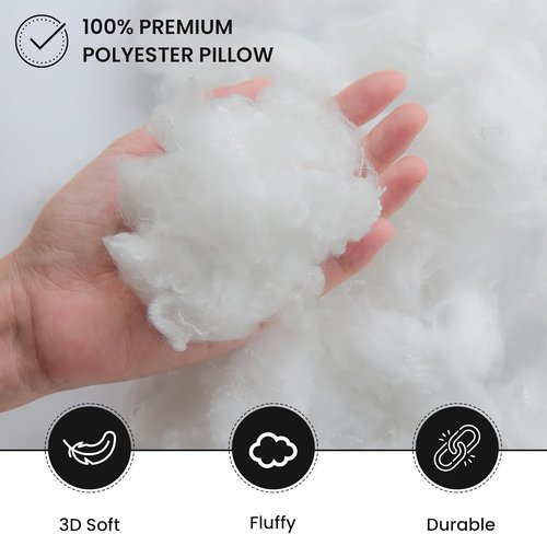 Foamily Throw Pillow Insert - 18x18 Premium Soft Fluffy Decorative Pillows for Couch & Bed