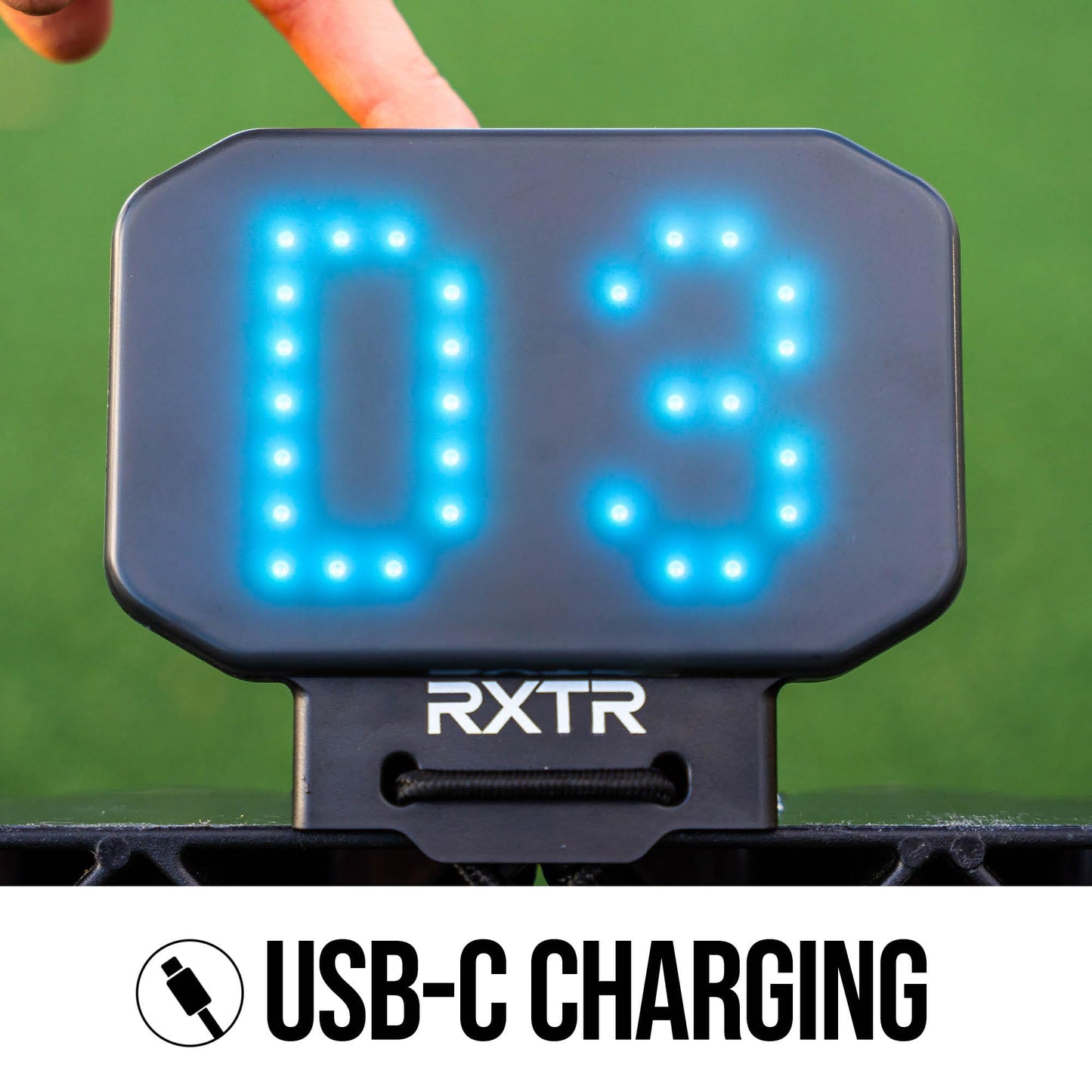 RXTR Reaction Training Light - Smart Soccer Training Device with Real-Time Scoring, Built-in Drills, Compatible with QUICKPLAY Rebounder Boards, No App Required