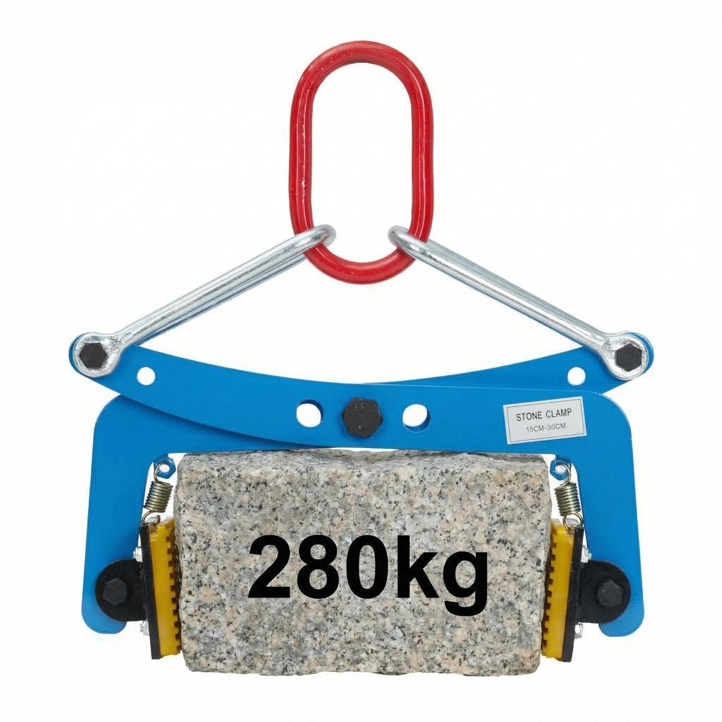 Stone Lifting Clamp 617LBS,Heavy Duty Granite Slab Lifter,8-30cm Adjustable Opening, Non-Slip Vertical Stone Clamp for Concrete Block Marble Slab Lifting Transportin