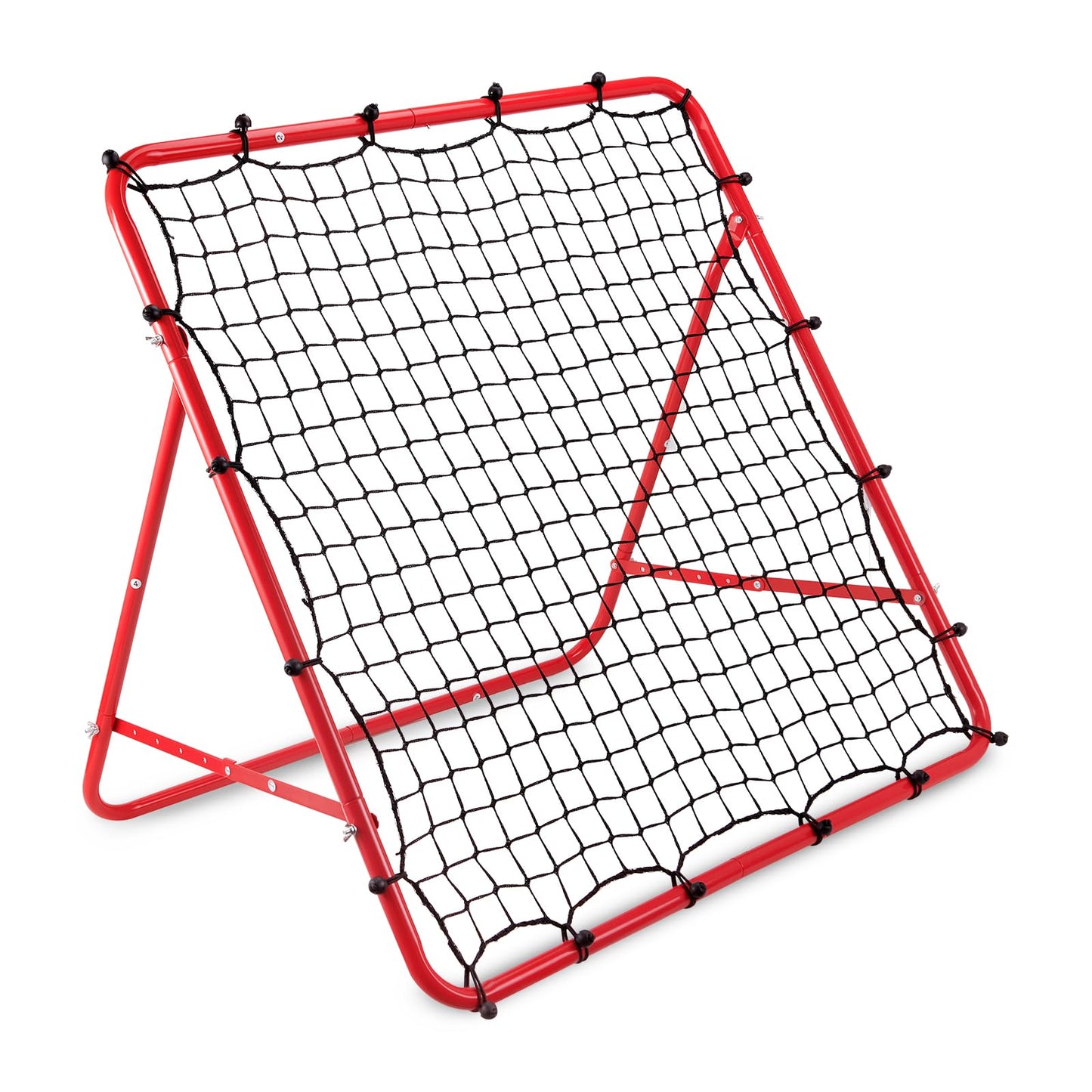 Soccer Rebounder Net, Adjustable Angle Football Training Equipment with Steel Frame, Portable Folding Rebound Net for Passing and Control Practice, Easy Setup Outdoor Sports Gear for Youth and Adults