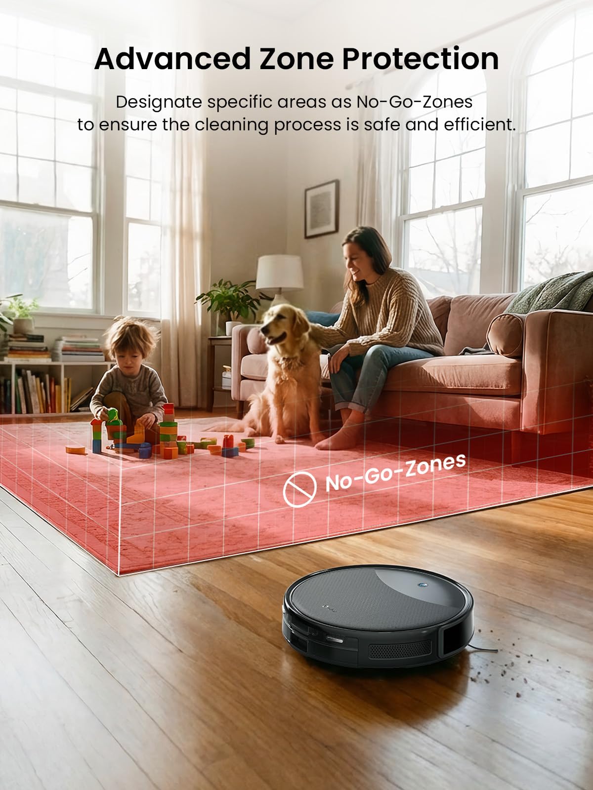 Lefant M350 Max Robot Vacuum and Mop,10000Pa Powerful Suction,75-Day Self-Emptying,240 Min Runtime,2.4G WiFi/Alexa/APP Control, Precision Mapping,Carpet & Hard Floors,Black