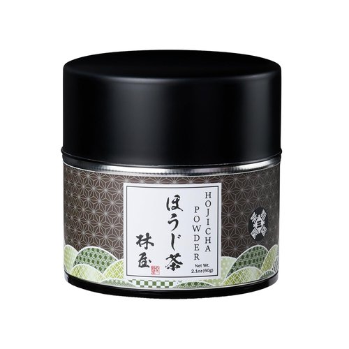 HAYASHIYA Hojicha Powder - Kyoto Uji Japanese Roasted Green Tea Latte | Low Caffeine, 60g (2.1oz)