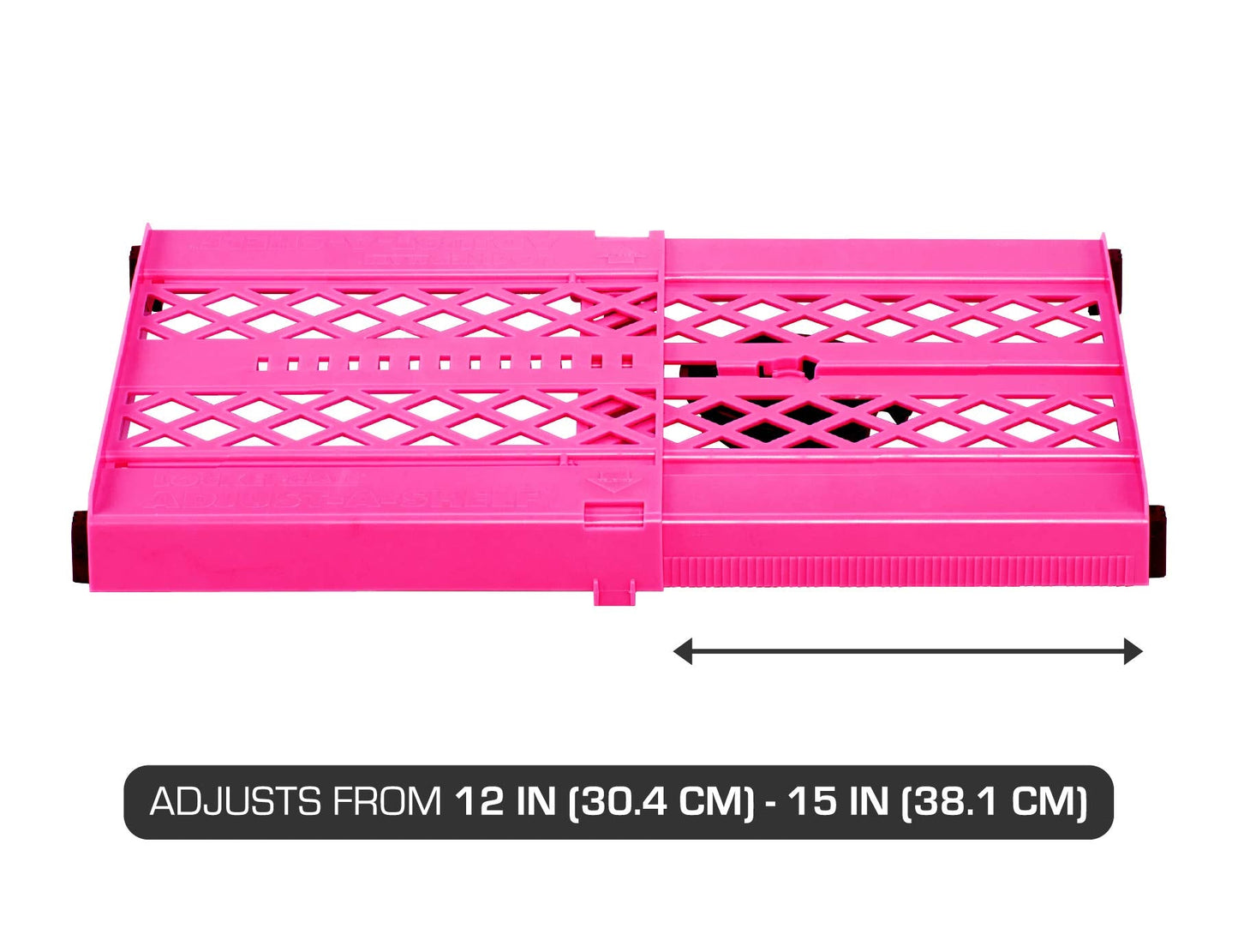It's Academic LockerMate Adjust-A-Shelf Locker Shelf, Easy to Use, Extends to Fit Your Locker, Pink