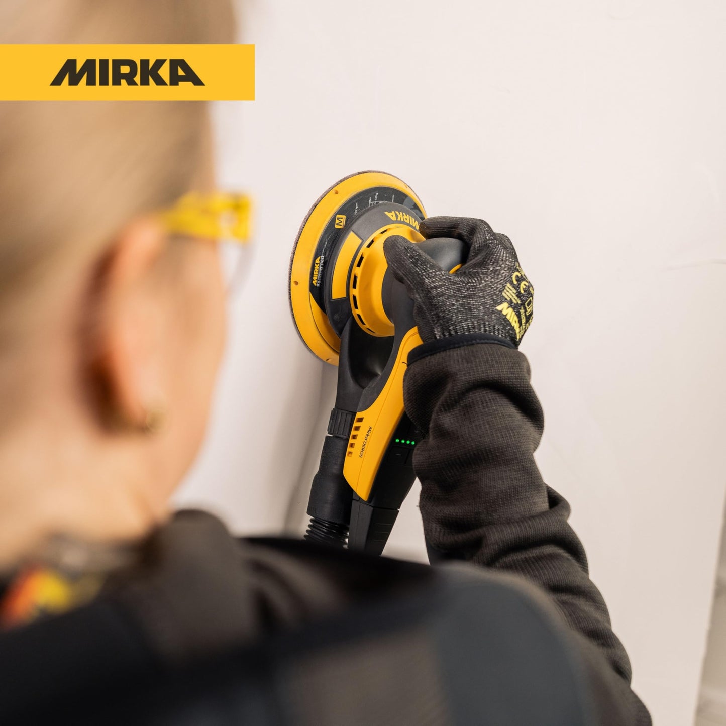 Mirka DEROS II 550X - 5" Hook & Loop, 5.0mm Random Orbital Sander - 110V Electric Power Tool for Woodworking, Drywall, Automotive Car & Wood Sanding - Professional Dust-Free Sander