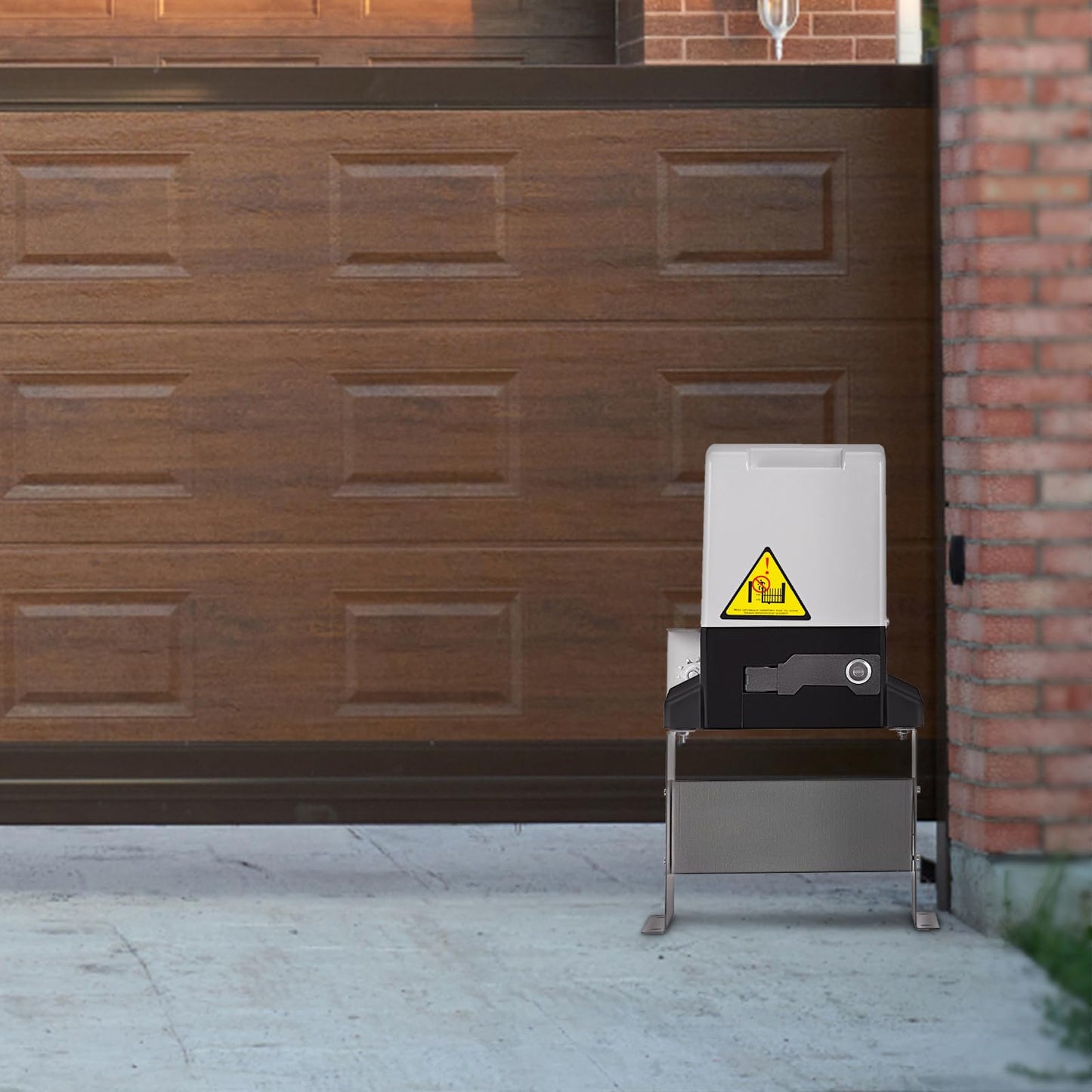 Happybuy Automatic Sliding Gate Opener 3100LBS with 2 Remote Controls, 500W Gate Operator Hardware Kit for Security, Electric Rolling Driveway Slide Gate Motor, Chain Driven Gate Opening System