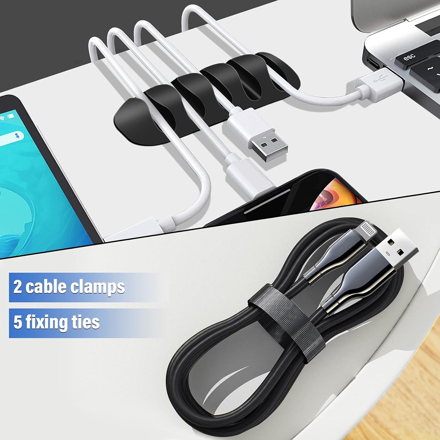 Aocii 31.4" (2 15.7) 2 Pack Cable Duct Management Raceway Kit, x Server Rack Management, Hide Network HDMI VGA Cables