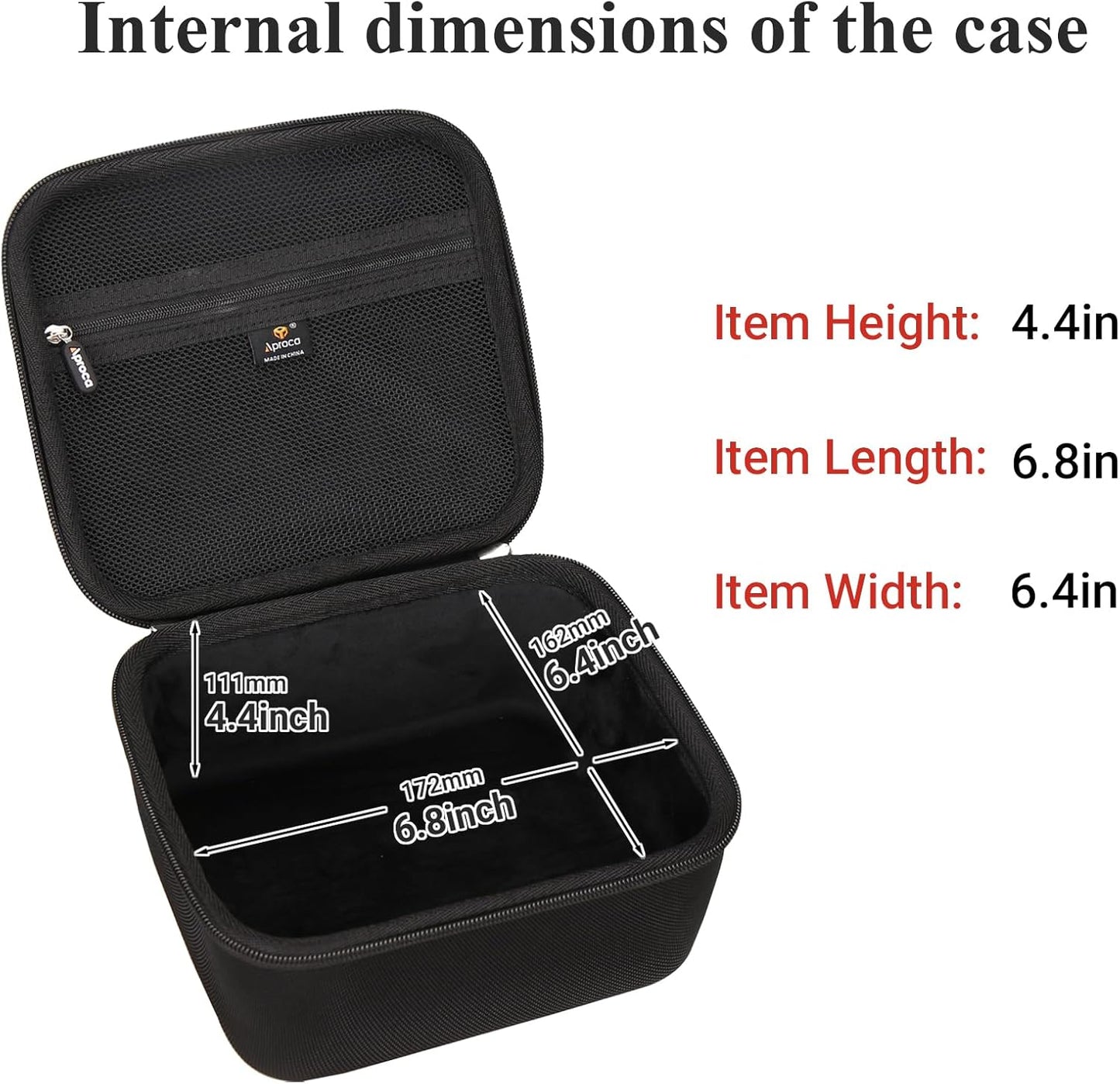 Custom Storage Case for VOPLLS Mini Projector - Portable Accessory Bag