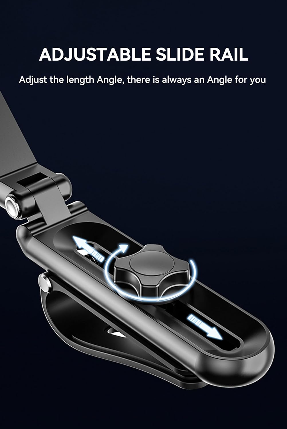 Temvue Car Photography Phone Mount Stabilizer, Universal Cell Phone Car Mount Metal Anti-Shake POV View for Navigation