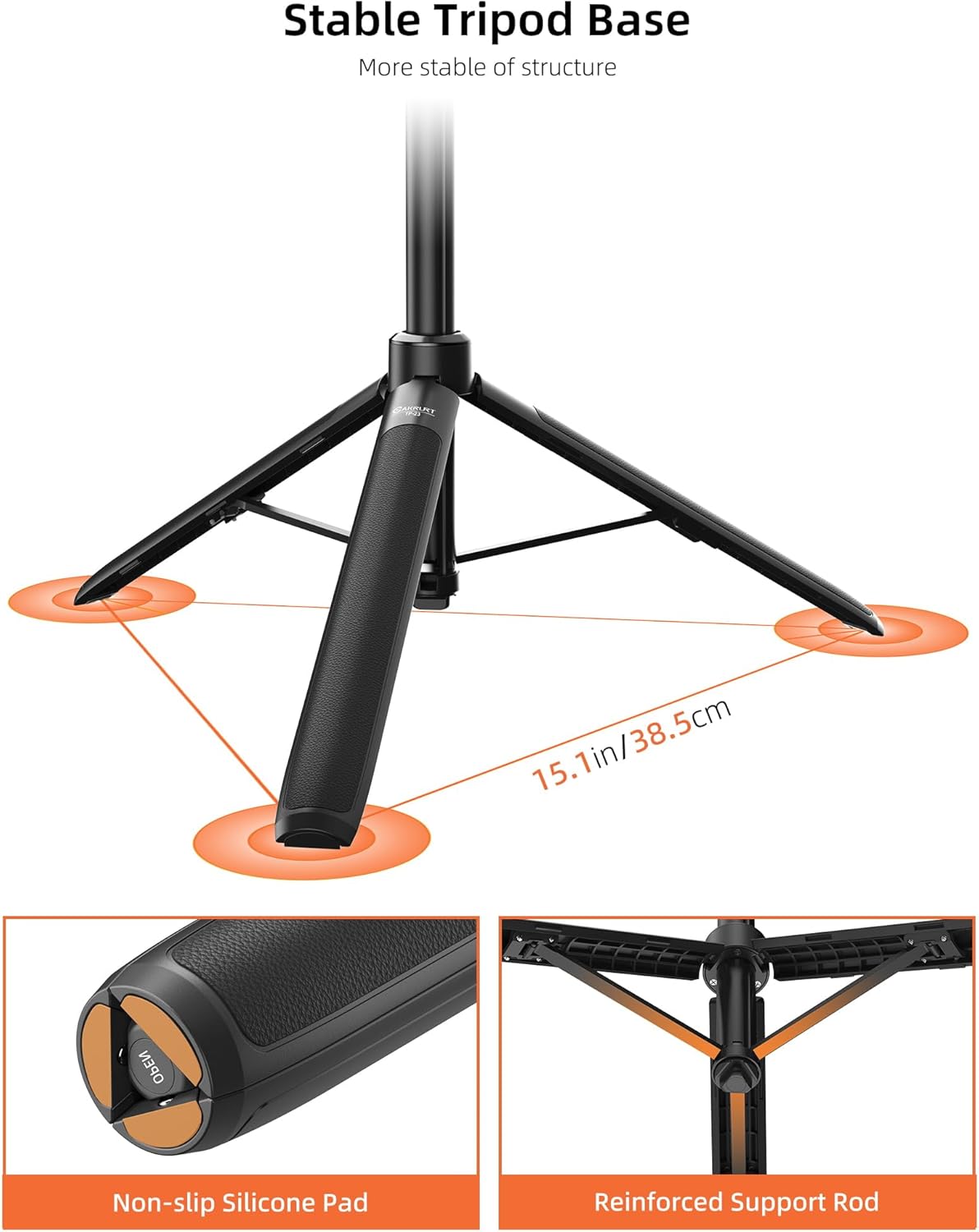 Cakrurt 53.5" Insta360 X5/X4/X3/GO 3s, 360/Pocket 3, Sphra360, 2-in-1 Extendable Selfie Stick Tripod for DJI Osmo Xtra