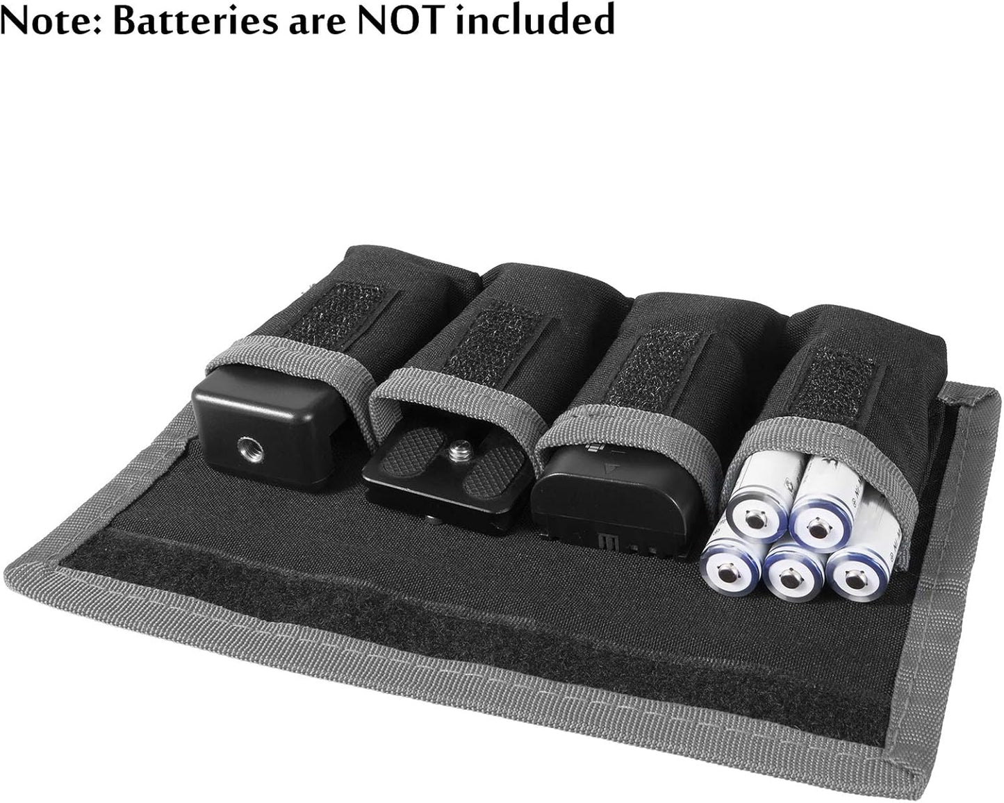 Meking (4 LP-E6 LP-E8 LP-E10 LP-E12, EN-EL14 EN-EL15, NP-FW50 NP-F550 NP-FM500H DSLR Battery Case Holder Storage Bag