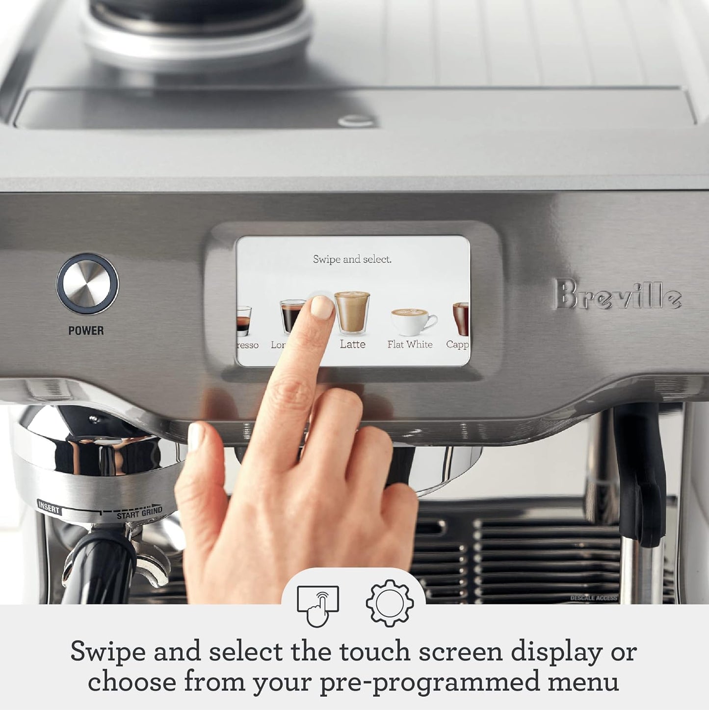 Breville Oracle Touch Espresso Machine BES990BTR, Black Truffle