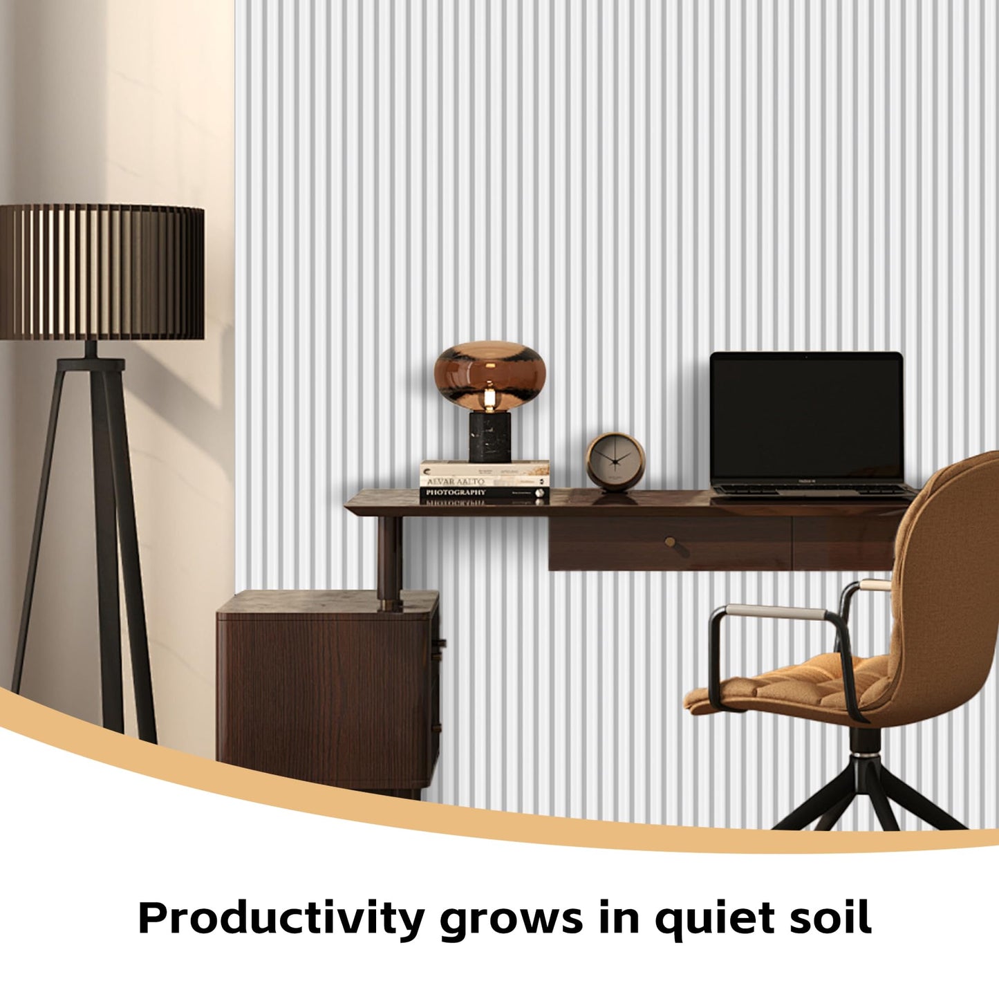 RITOLLO 12 Pack Acoustic Wall Panels, 47.2X23.6X0.4 inch Decorative Self-Adhesive Soundproof Panels, Sound Dampening Panels for Home Studio Office, White(White,12)