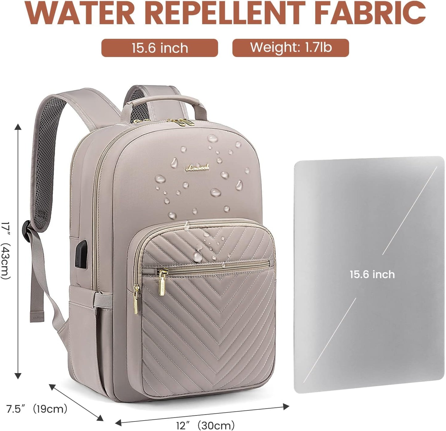 Backpack 15.6 inch, Backpack Backpack LOVEVOOK Laptop for Women Travel Purse,Professional Laptop Computer