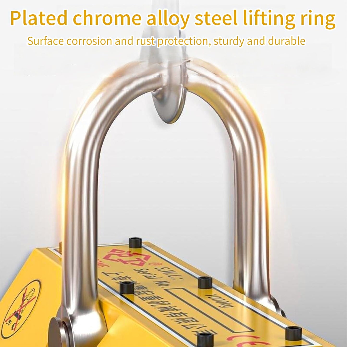 880 lb/400kg Magnetic Lifter, Permanent Magnetic Lifter with Release, for Lifting Plate Steel, Board, Used in Shop Crane, Hoist, Board