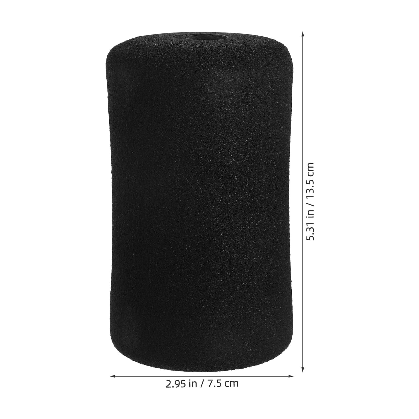 POPETPOP 4 Pcs Foot Foam Pads Rollers Replacement: Foam Foot Pad Rollers Tube Cover, Gym Replacement for Weight Bench, Leg Extension, Exercise Machine (Black)