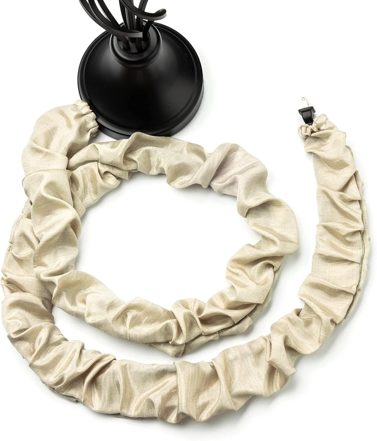 ELFCAB 2 6 Pcs Fabric Cord Cover & Chandelier Chain Cover Each Feet Long Easy to Install Ideal for Chandeliers Lighting