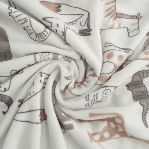 BORITAR Elephant Baby Security Blanket - Soft Minky Dot Fabric Lovey with Adorable Animal Backing | 14 Inch